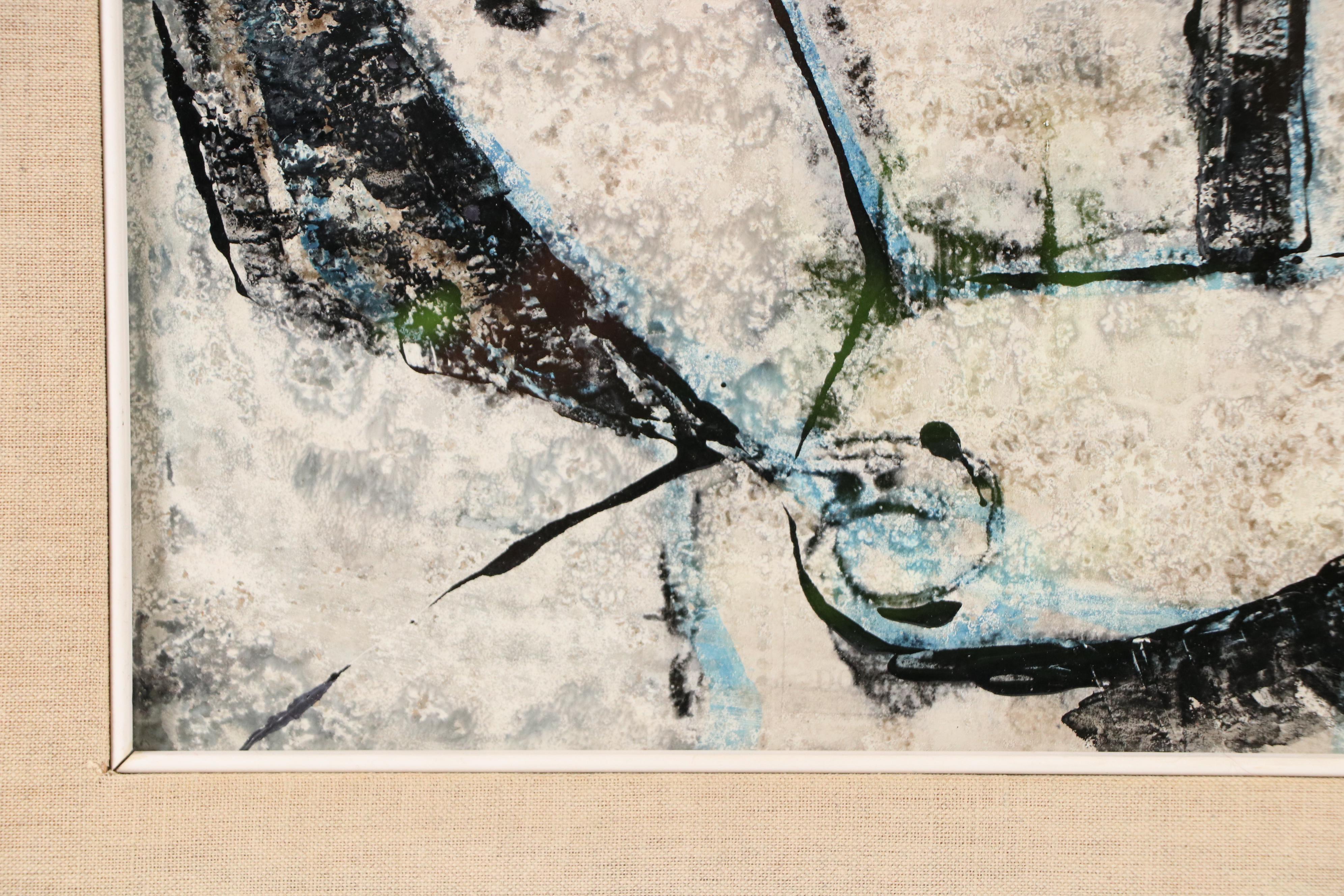 Oil Painting In the Style of Armedeo Modigliani of Figures in Embrace