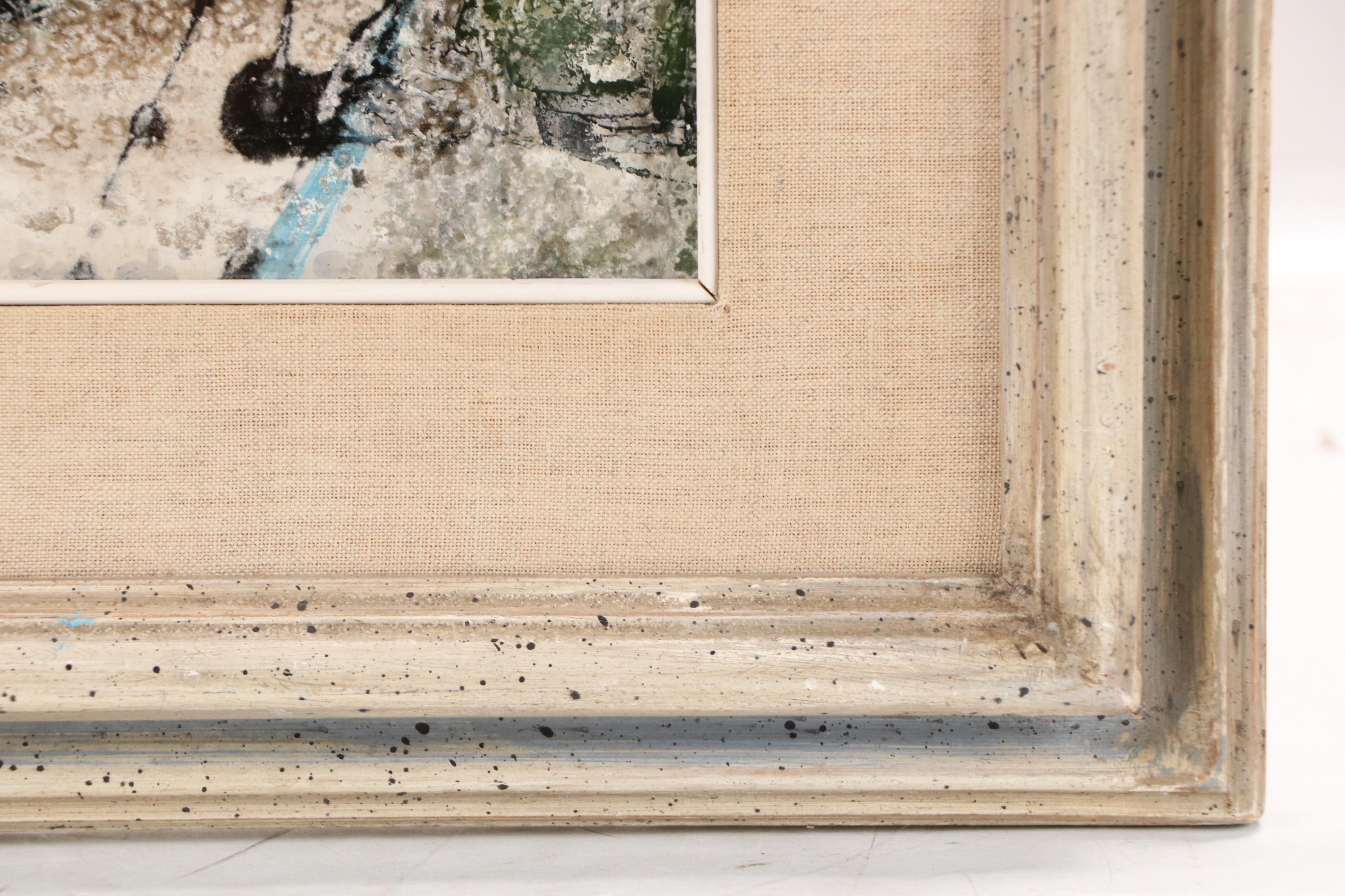 Oil Painting In the Style of Armedeo Modigliani of Figures in Embrace