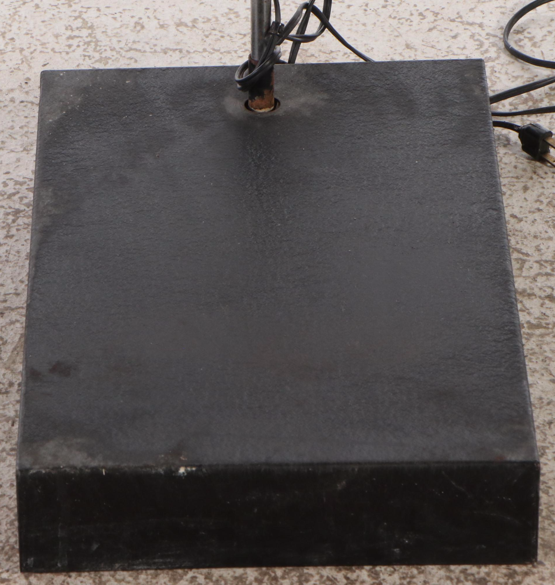 Mid Century Modern Arc Floor Lamp With Brushed Nickel Eyeball Shade