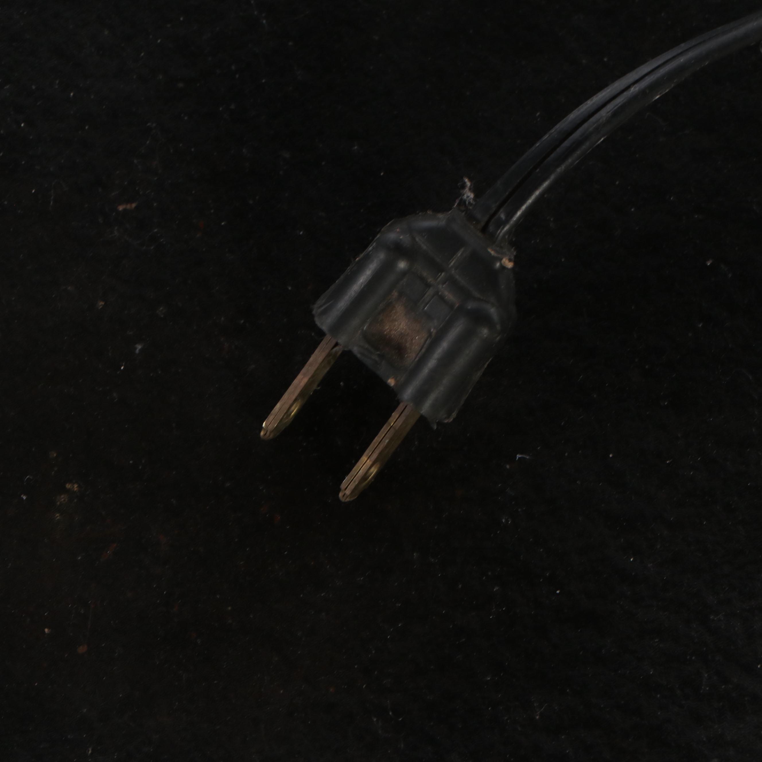 Mid Century Modern Arc Floor Lamp With Brushed Nickel Eyeball Shade