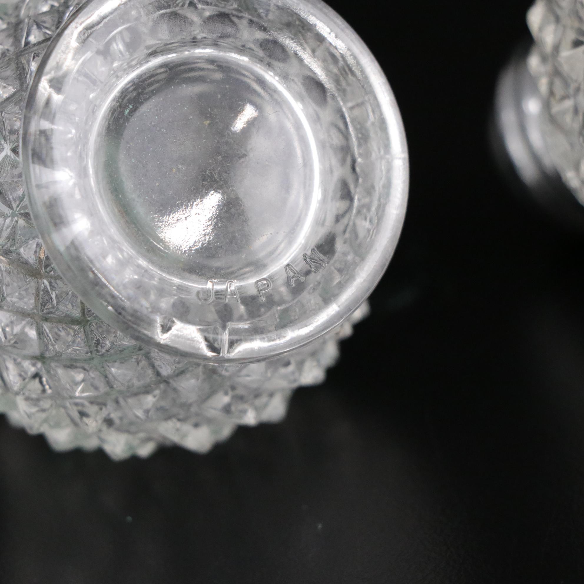 Blown Glass Napkin Holder, Crystal Bowl & More