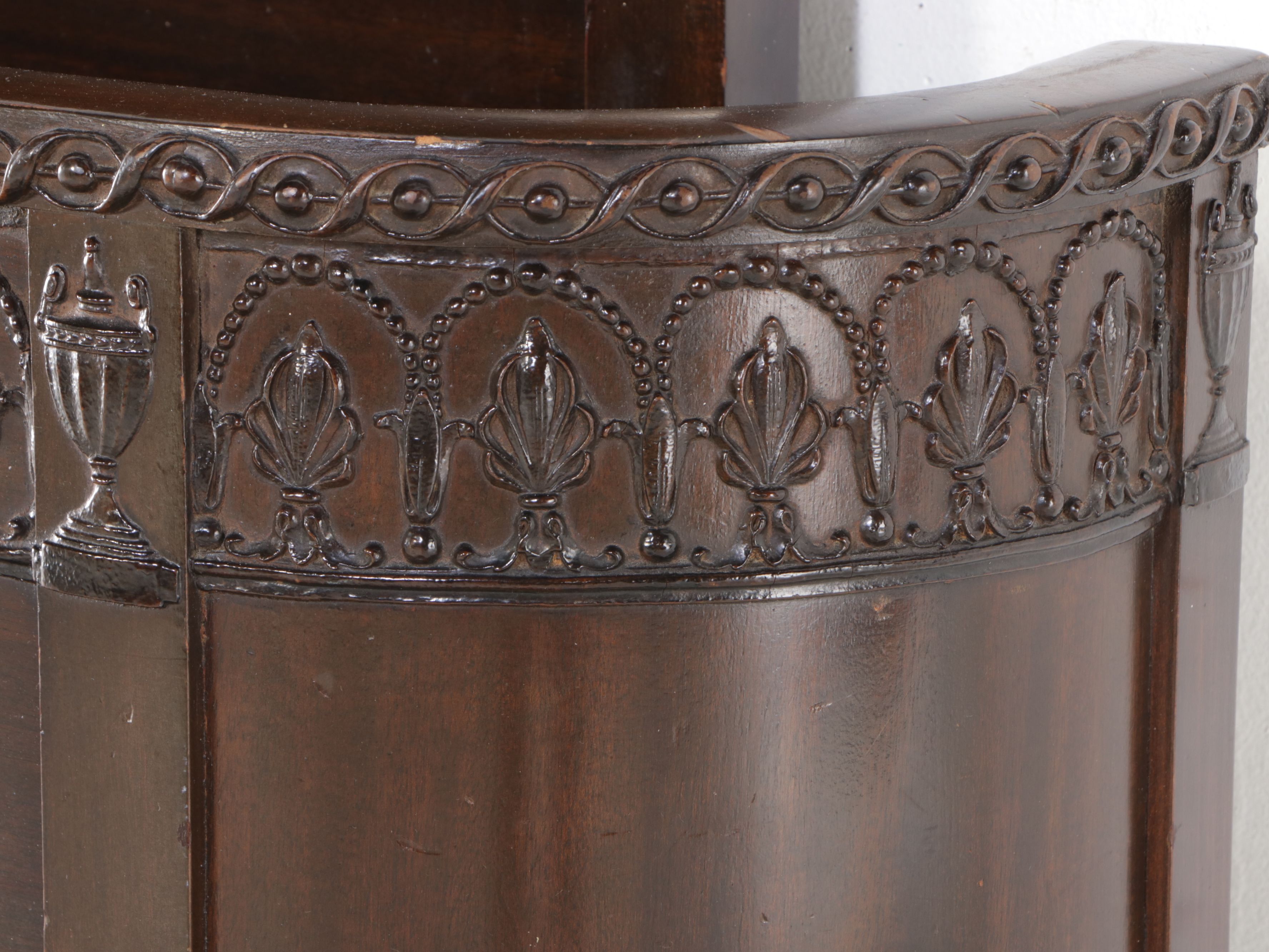 Louis Philippe Style Mahogany Finish Bed Frame, Early 20th Century