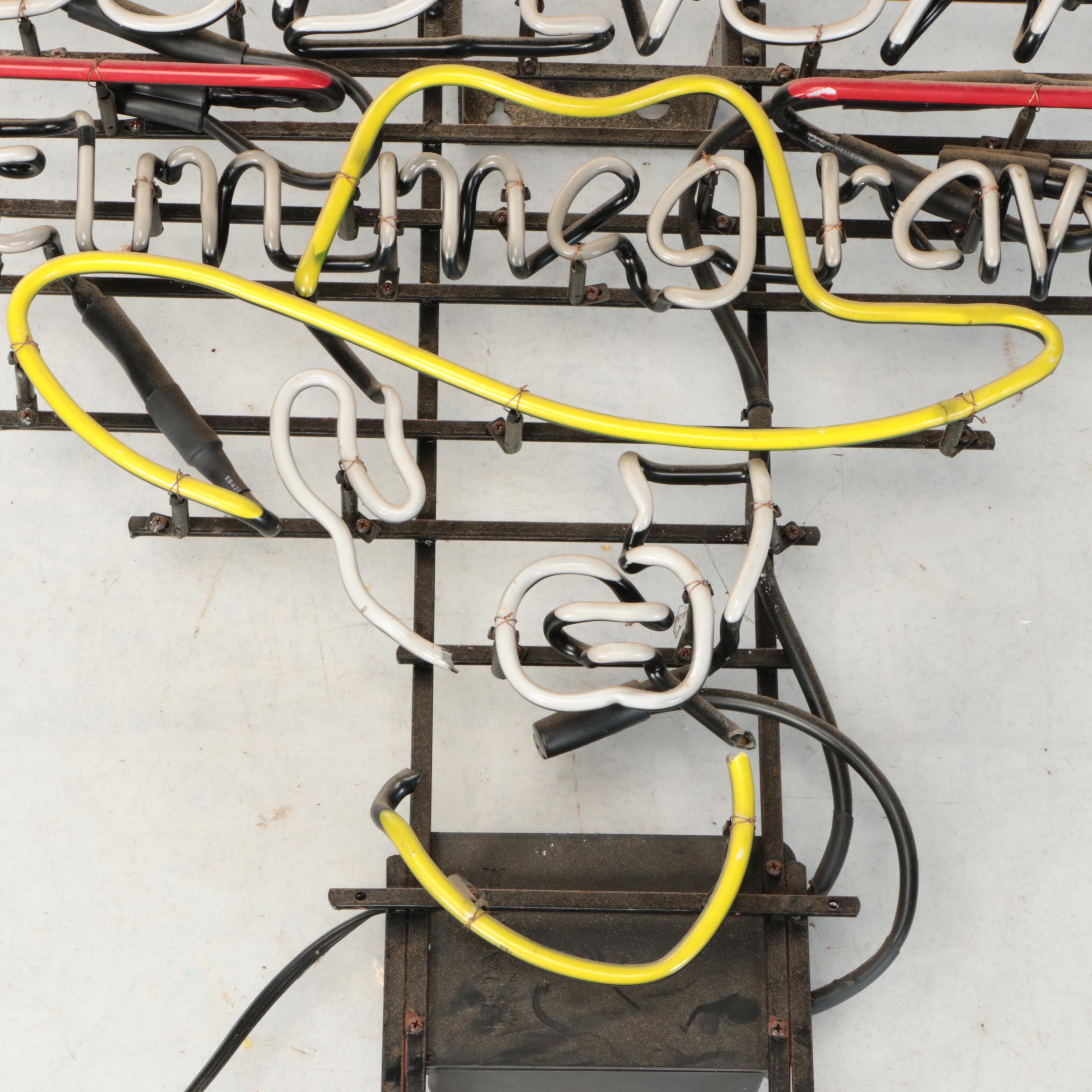 Bud Light Cowboy Neon Wall Light, Late 20th C.