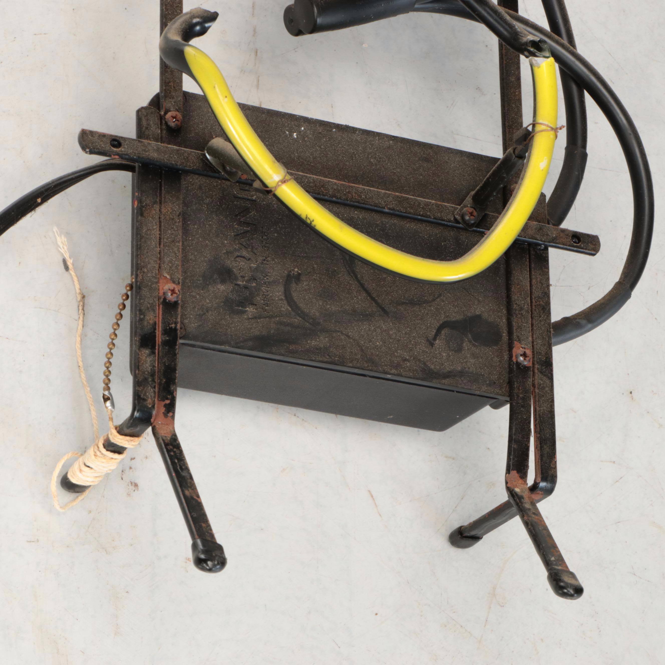 Bud Light Cowboy Neon Wall Light, Late 20th C.