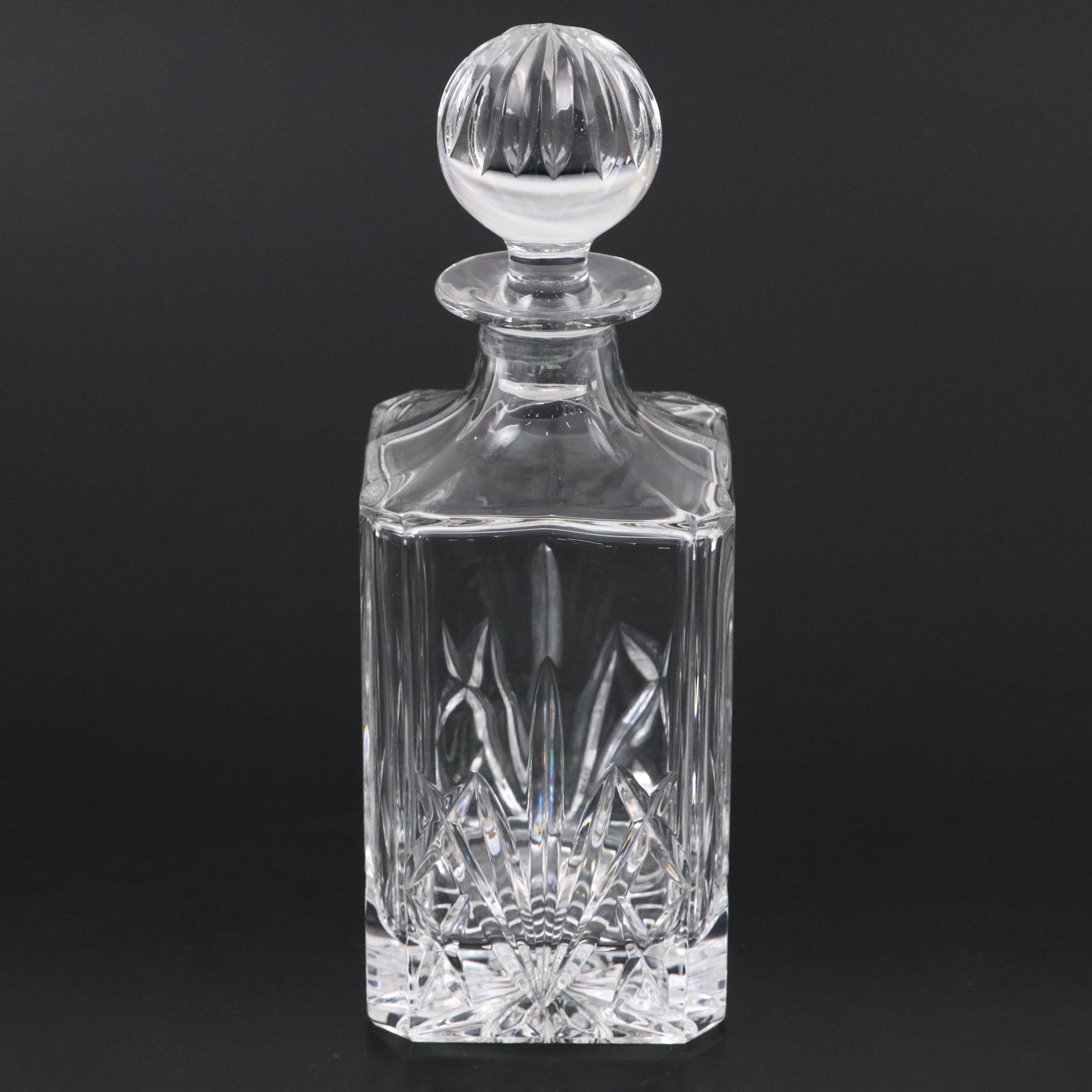 Waterford "Lismore" Old Fashioned Glasses with Waterford "Marquis" Decanter