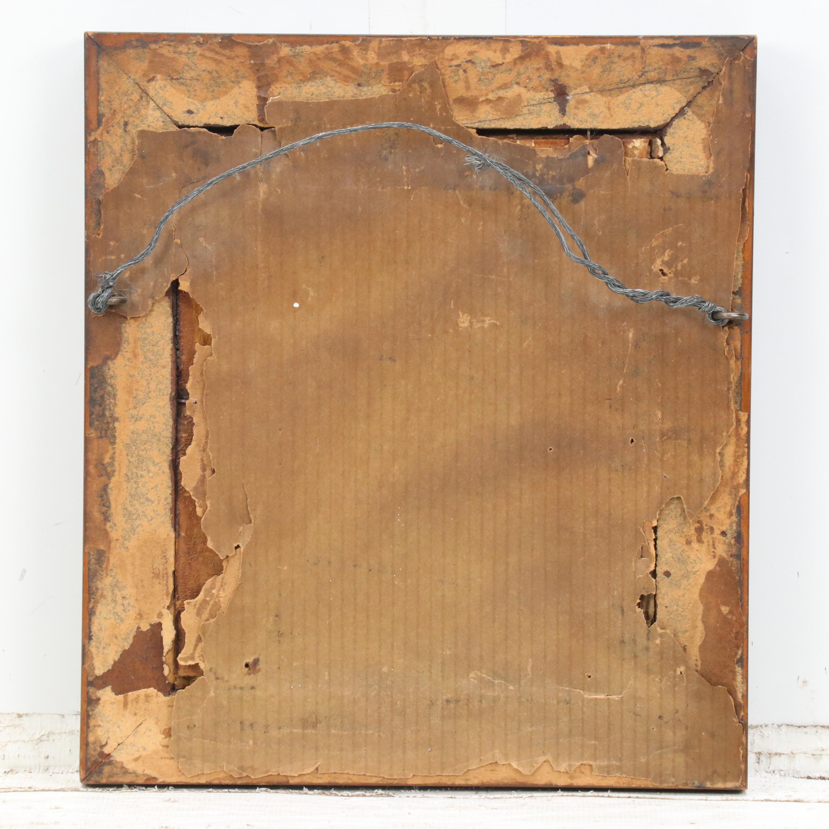 Watercolor Painting of Smoking Monk, 20th Century