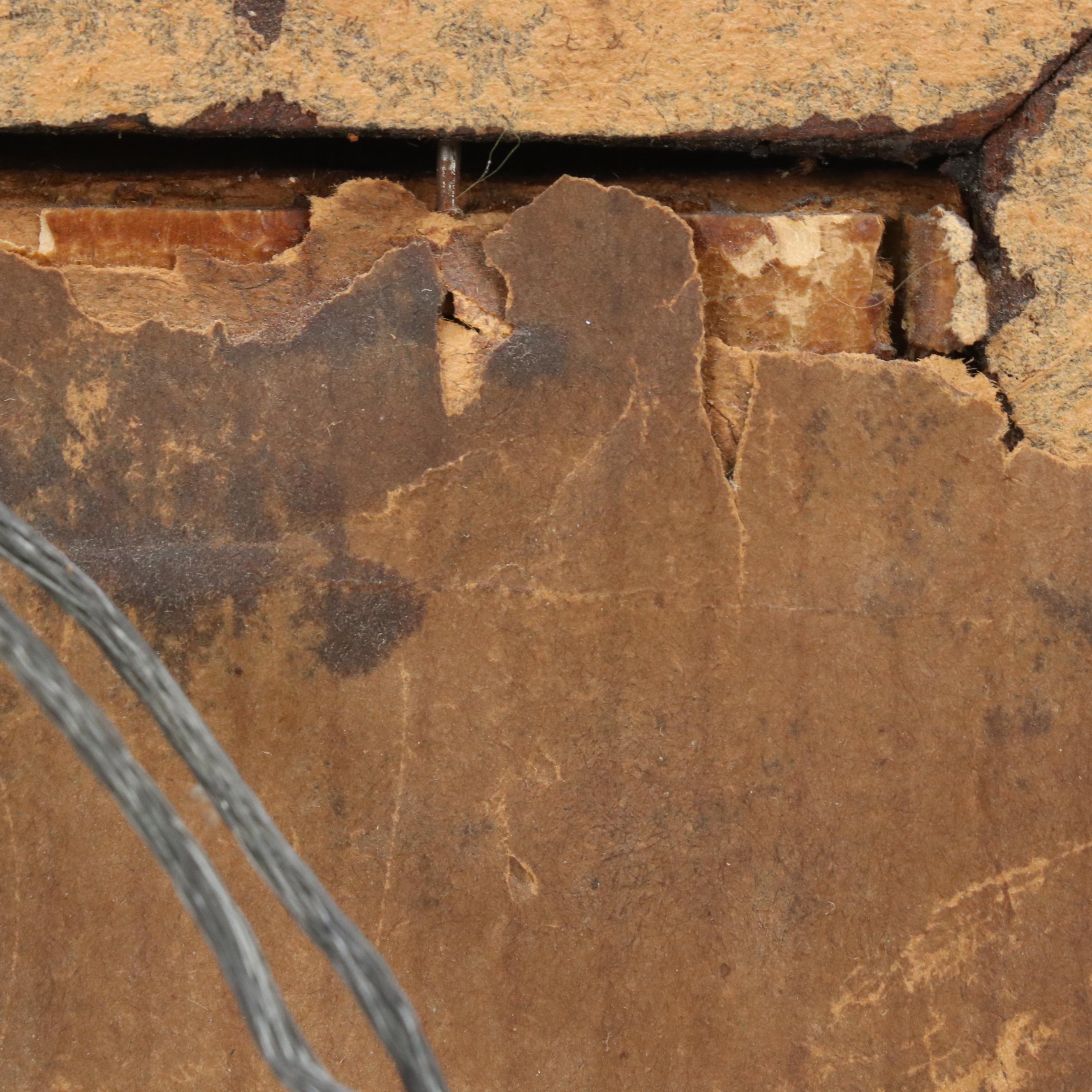 Watercolor Painting of Smoking Monk, 20th Century