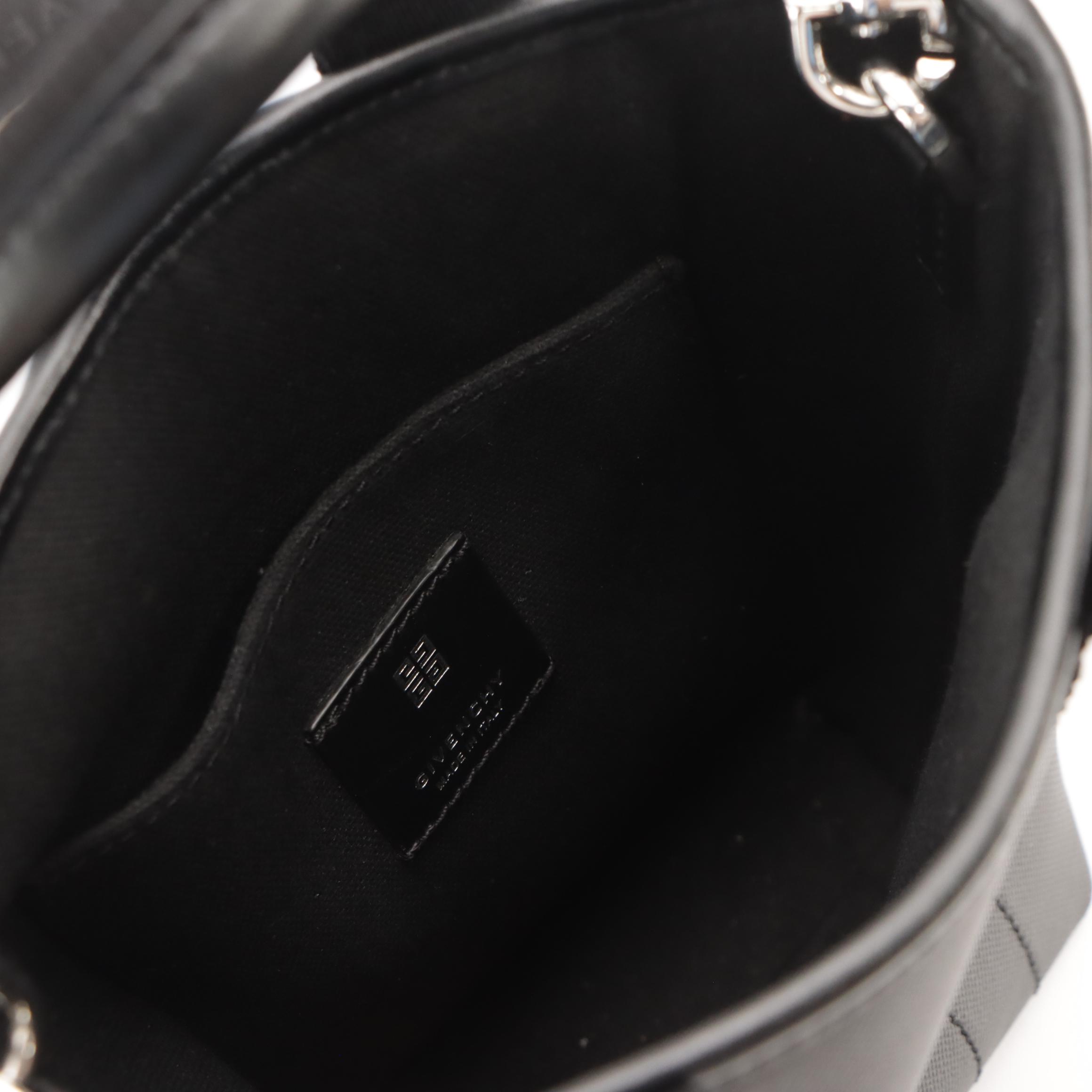 Givenchy G-Essentials Small Two-Way Tote Bag in Black Coated Canvas