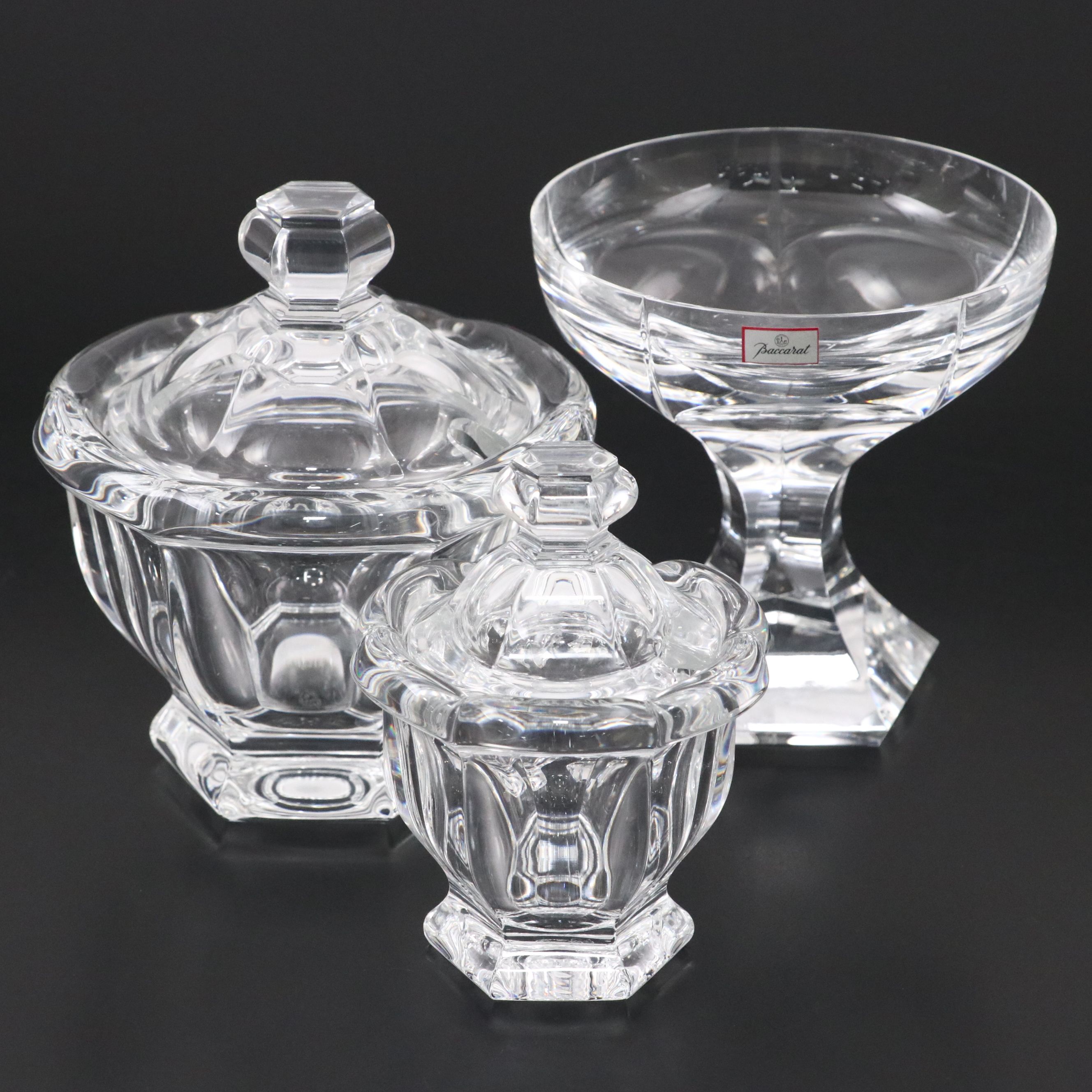 Baccarat "Bretagne" and "Mercure" Crystal Serveware