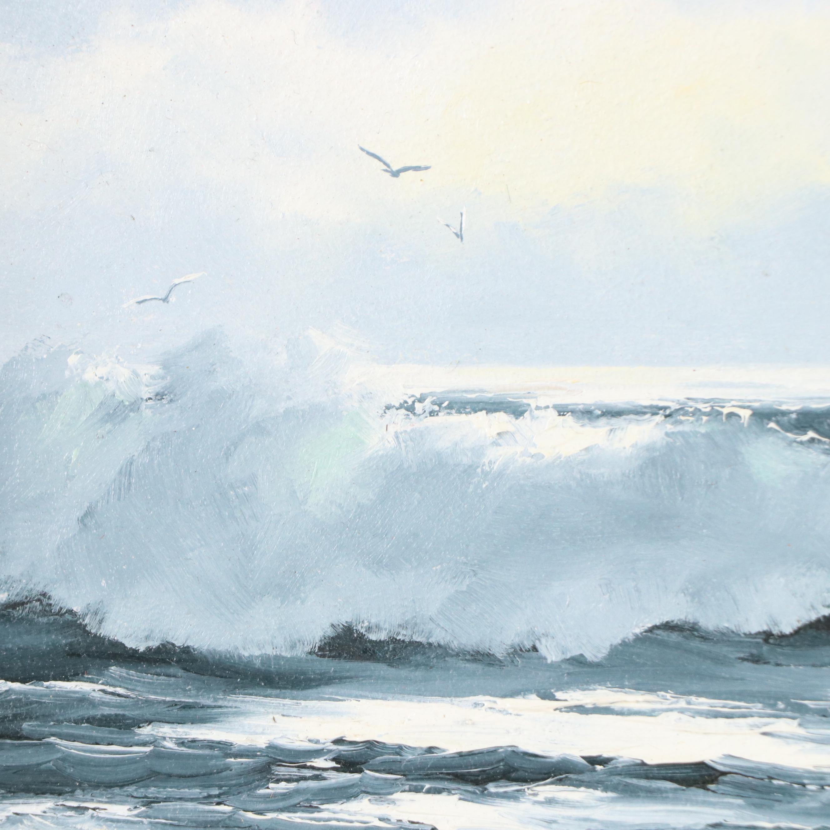 R. H. Clair Seascape Oil Painting