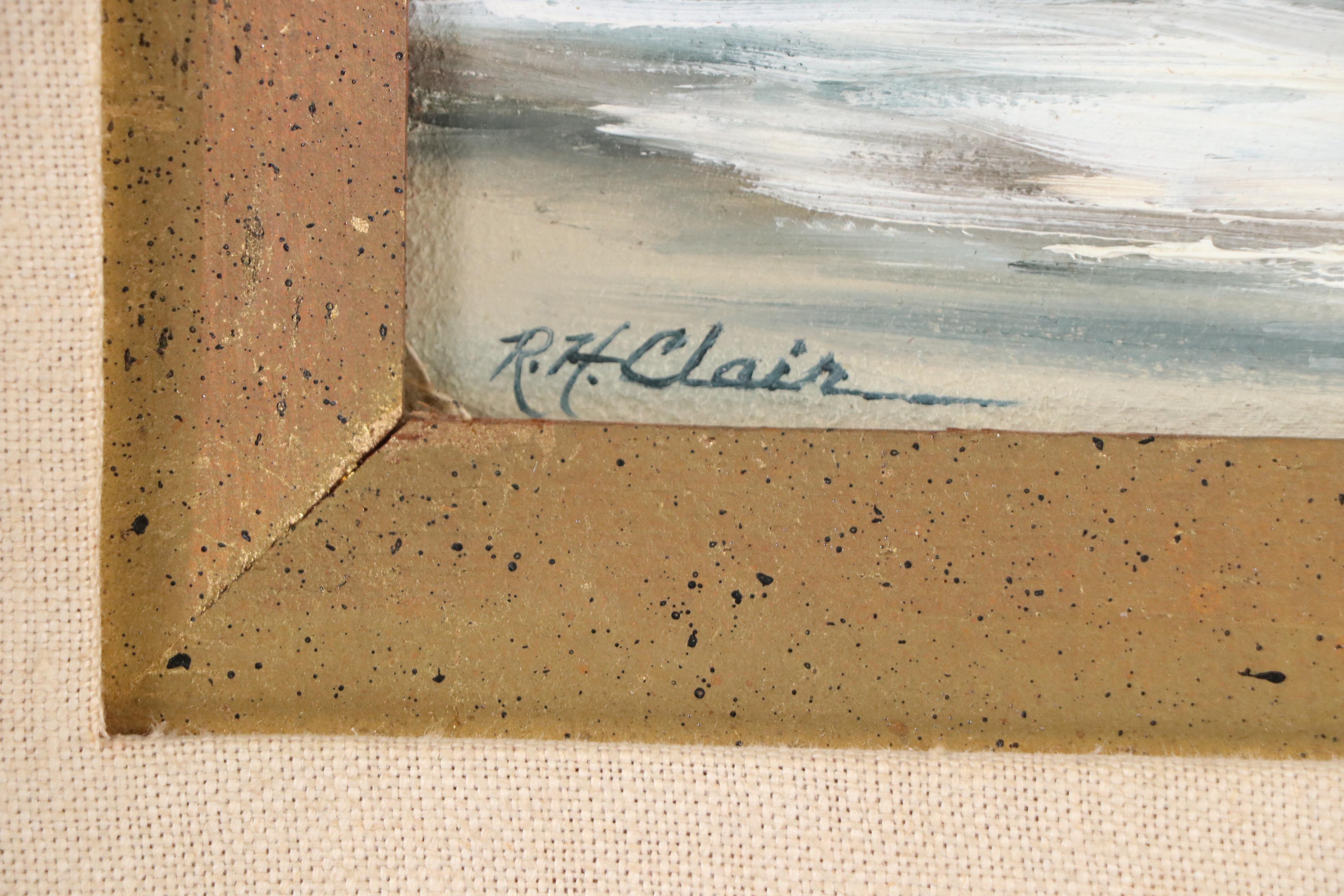 R. H. Clair Seascape Oil Painting