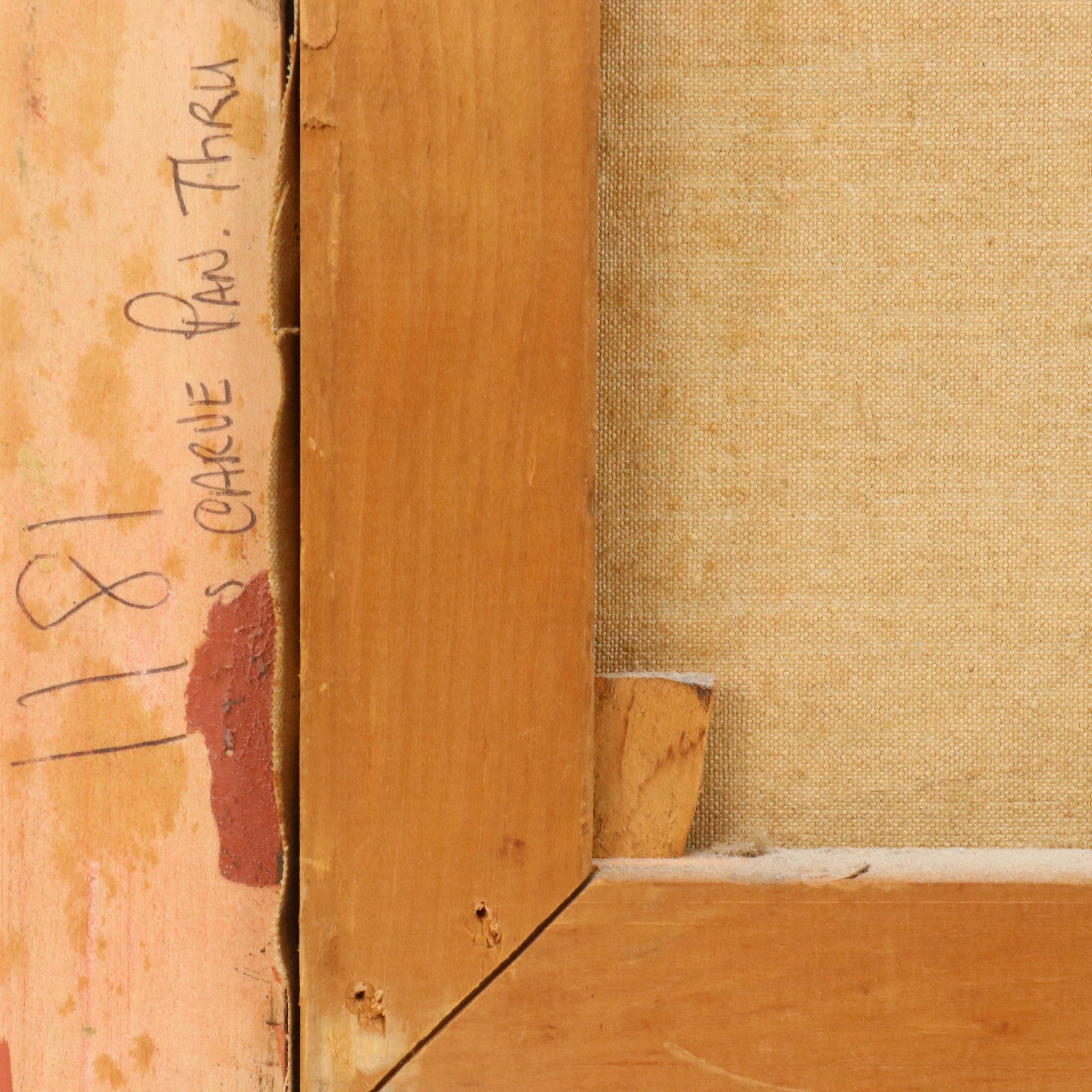 Robert Verheijen Oil Painting Dutch Canal Scene with Boats, Early to Mid-20th C.