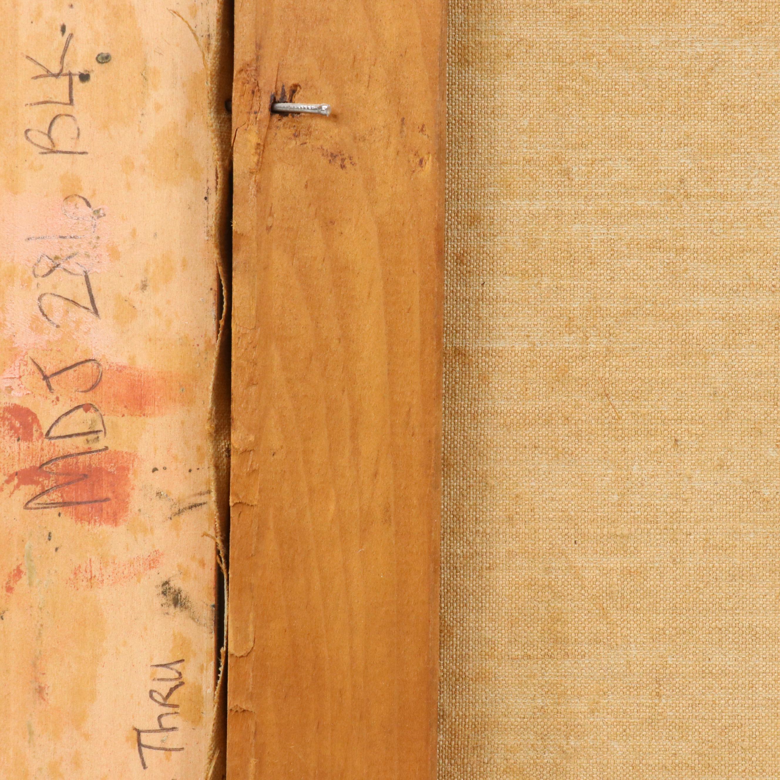 Robert Verheijen Oil Painting Dutch Canal Scene with Boats, Early to Mid-20th C.