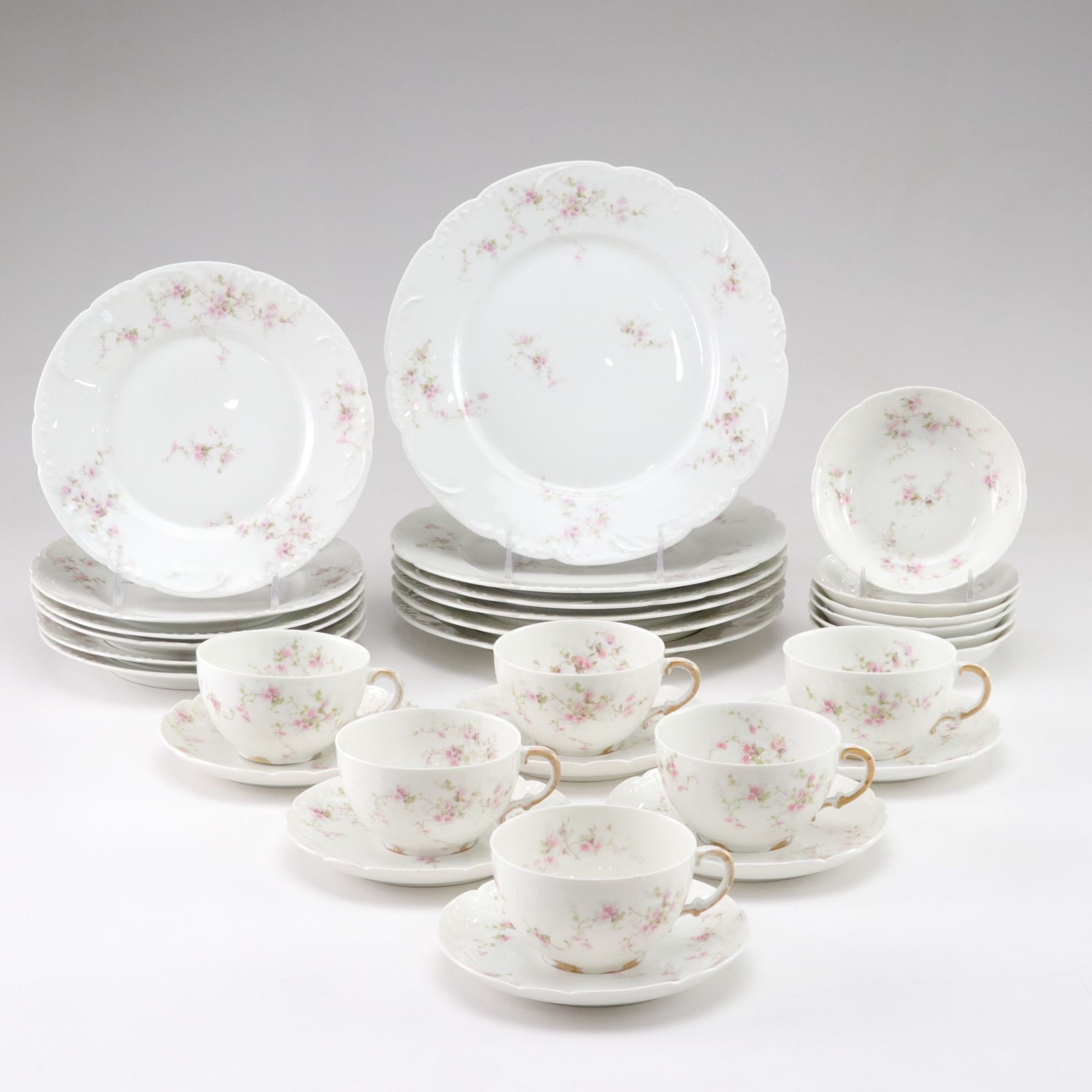 Theodore Haviland Porcelain Dinner Service for Siz