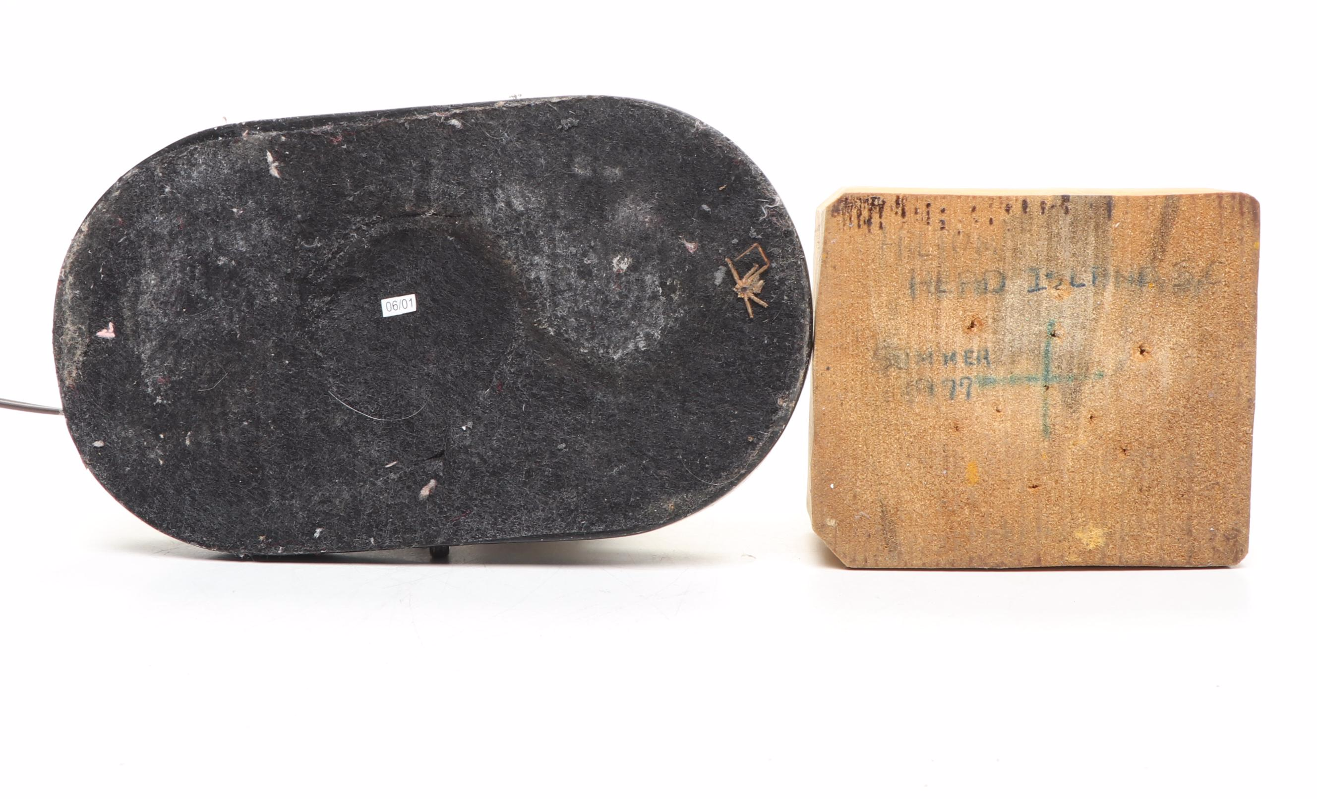 Carving of Ship's Captain with Horse Head Lamp, Late 20th Century