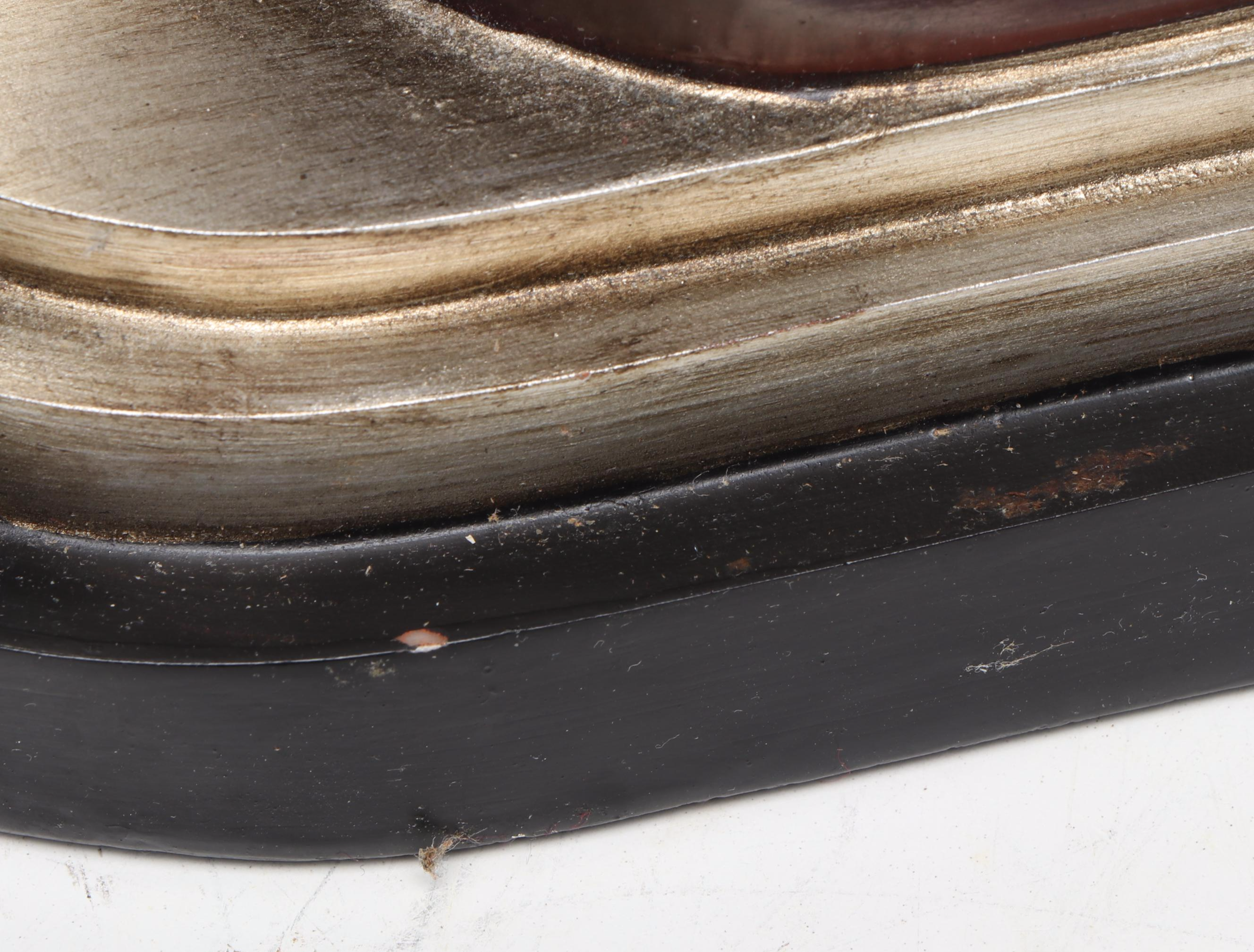 Carving of Ship's Captain with Horse Head Lamp, Late 20th Century