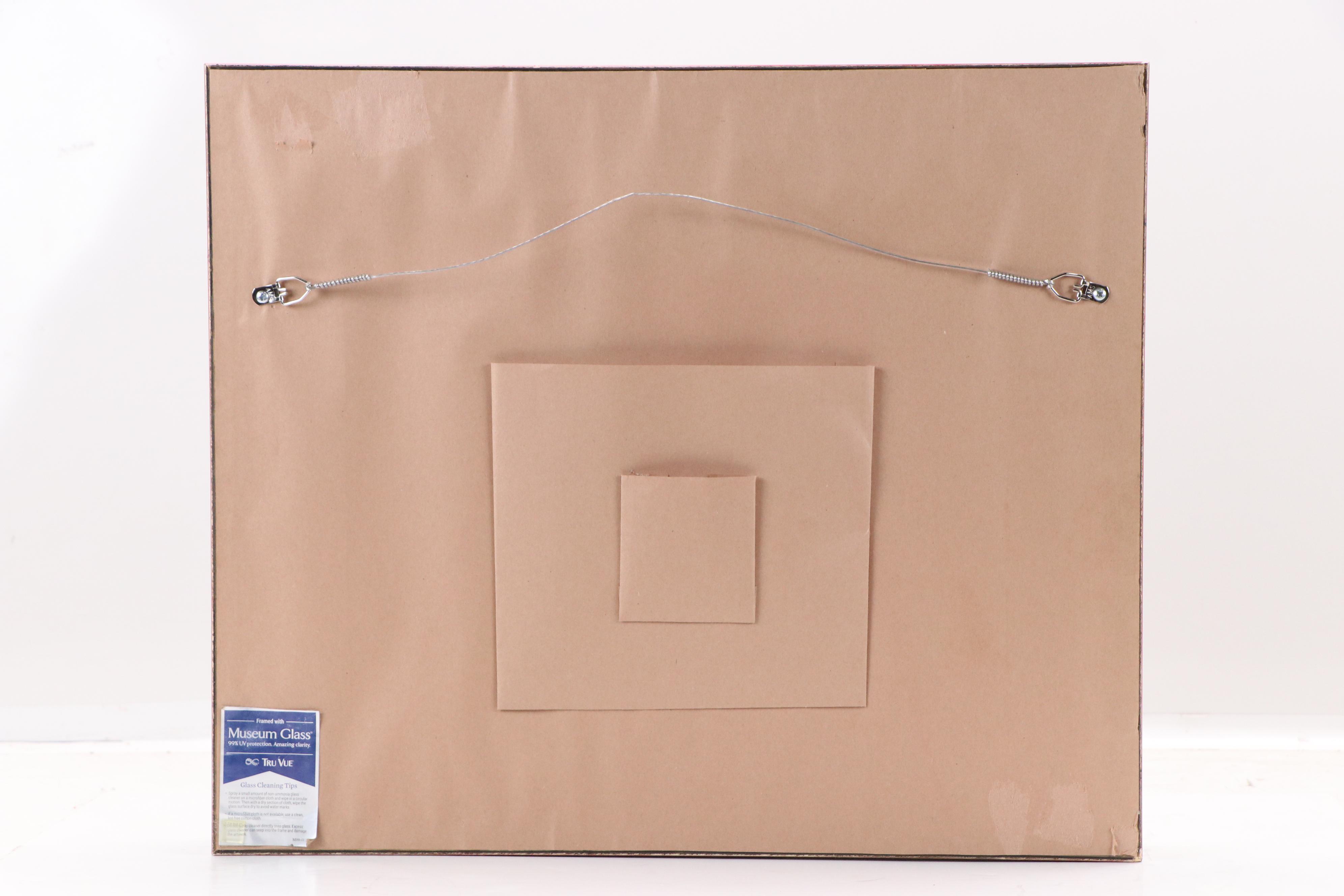 John Marin Modernist Collotype "Street Movement, Lower NY No. 2," Circa 1950