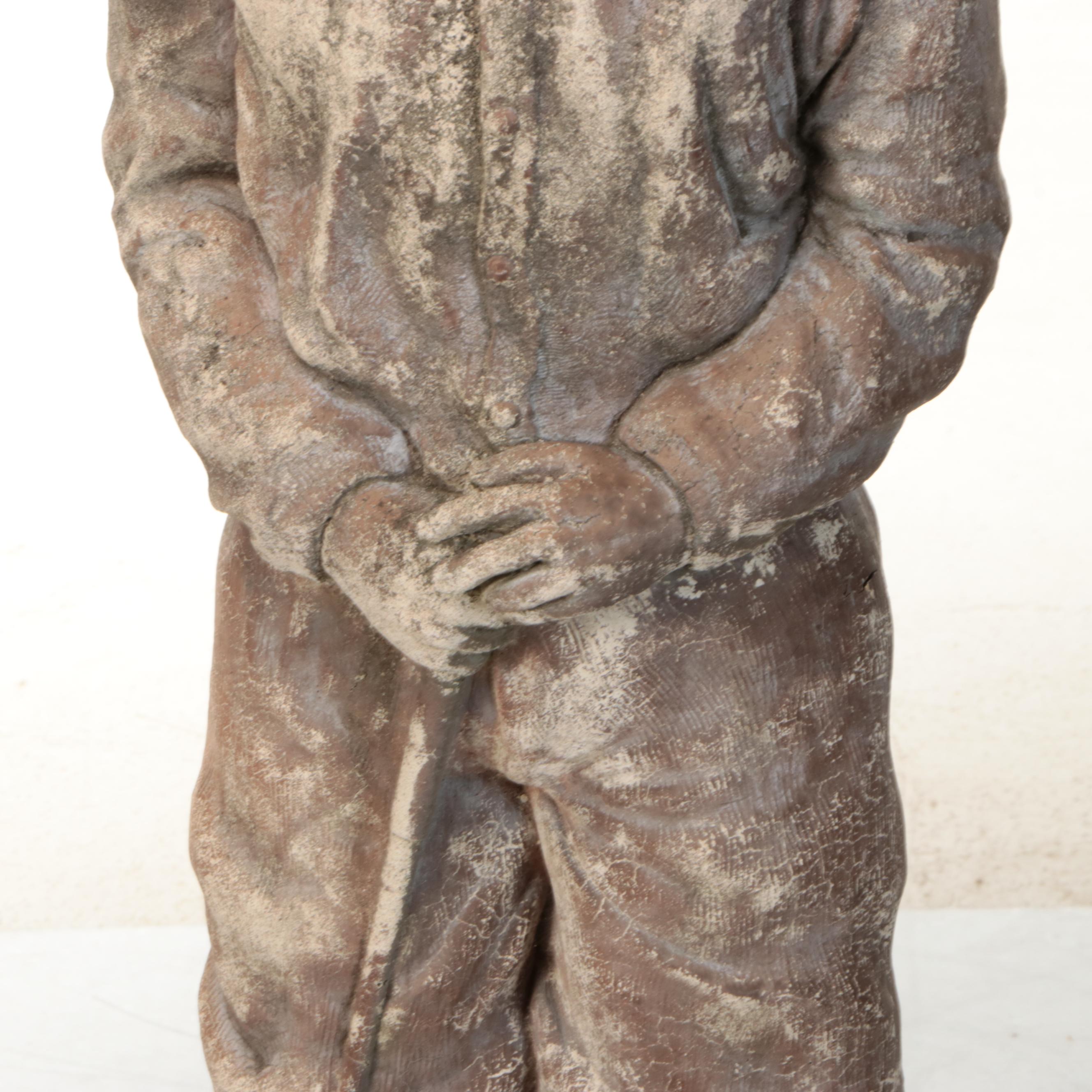 Golfer Concrete Garden Statue