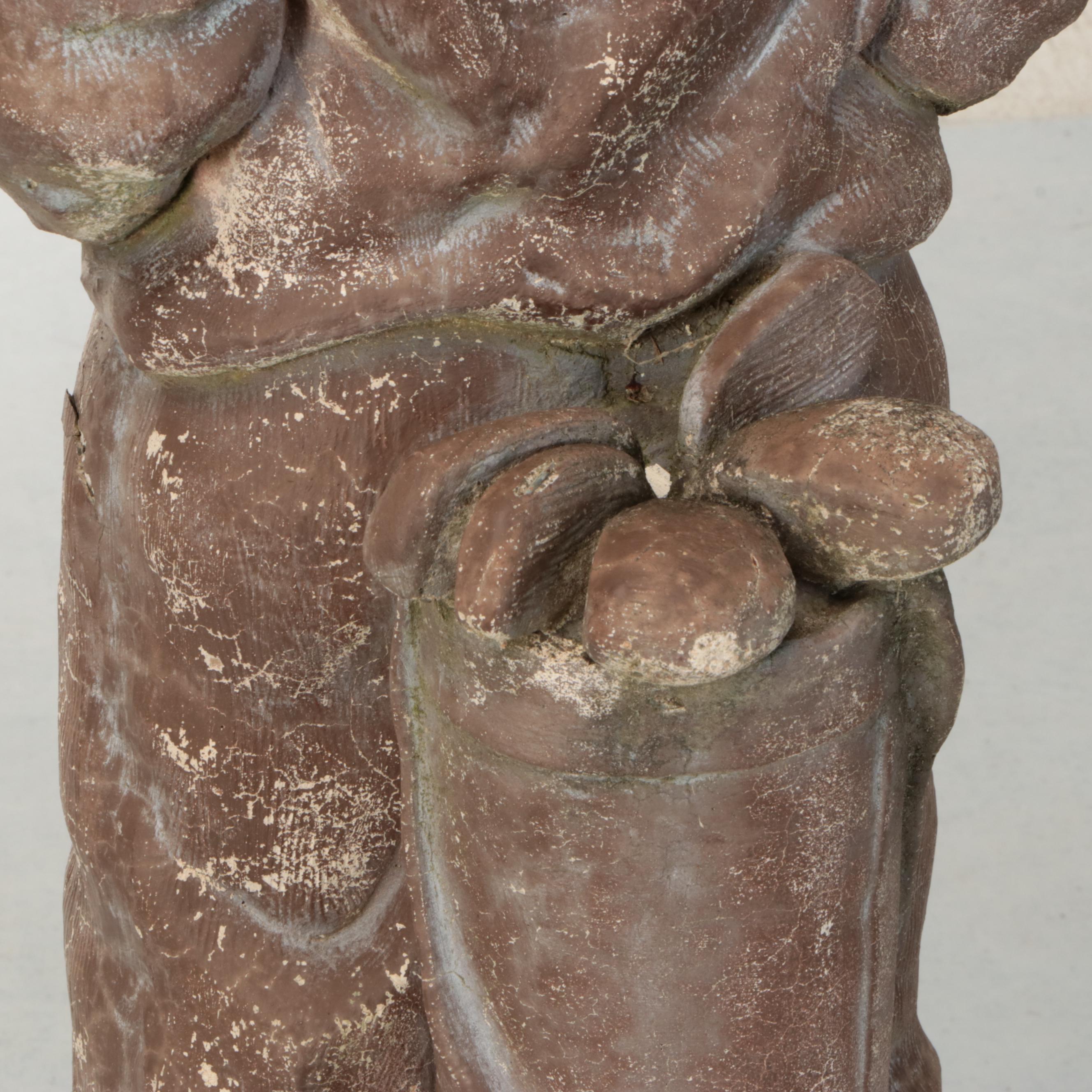 Golfer Concrete Garden Statue