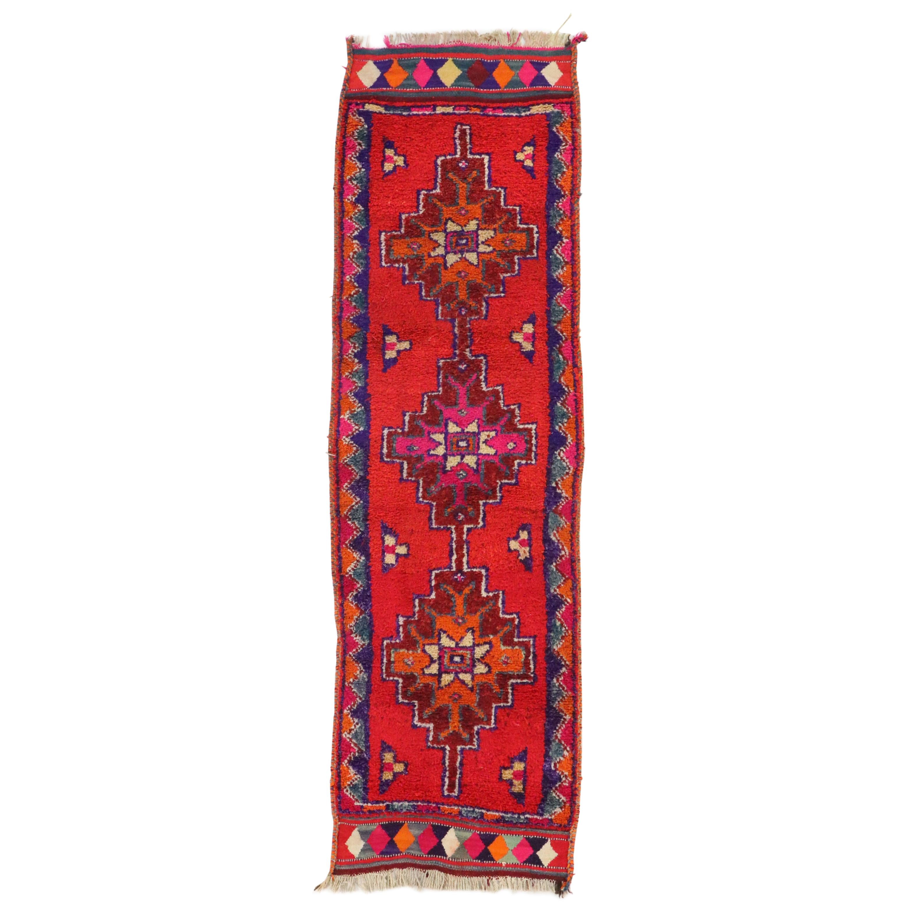 3'1 x 10'6 Hand-Knotted Turkish Anatolian Long Rug