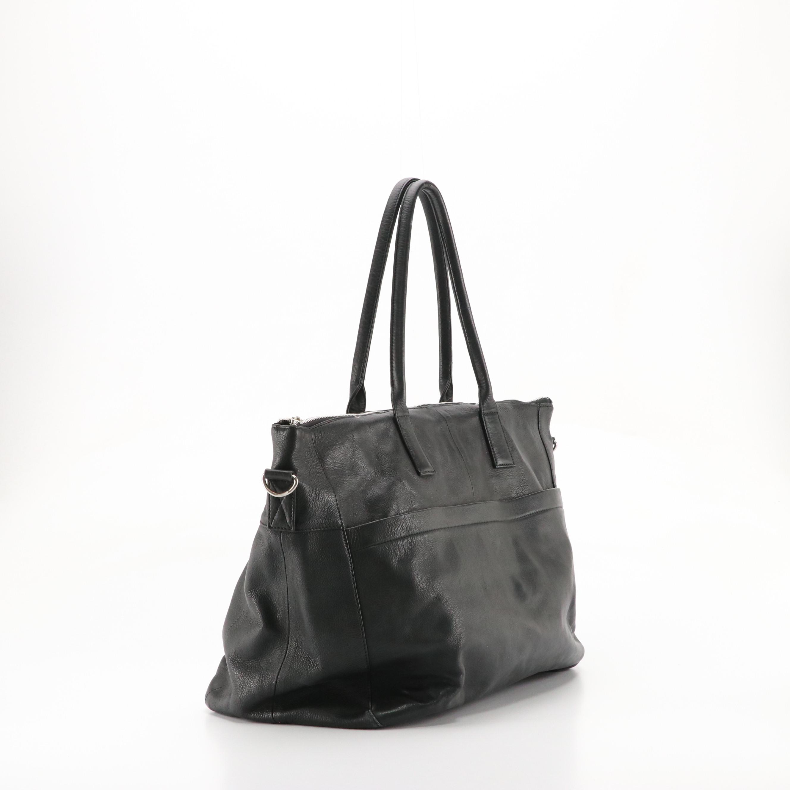 Still Nordic "Anouk Weekend Bag" in Black Leather