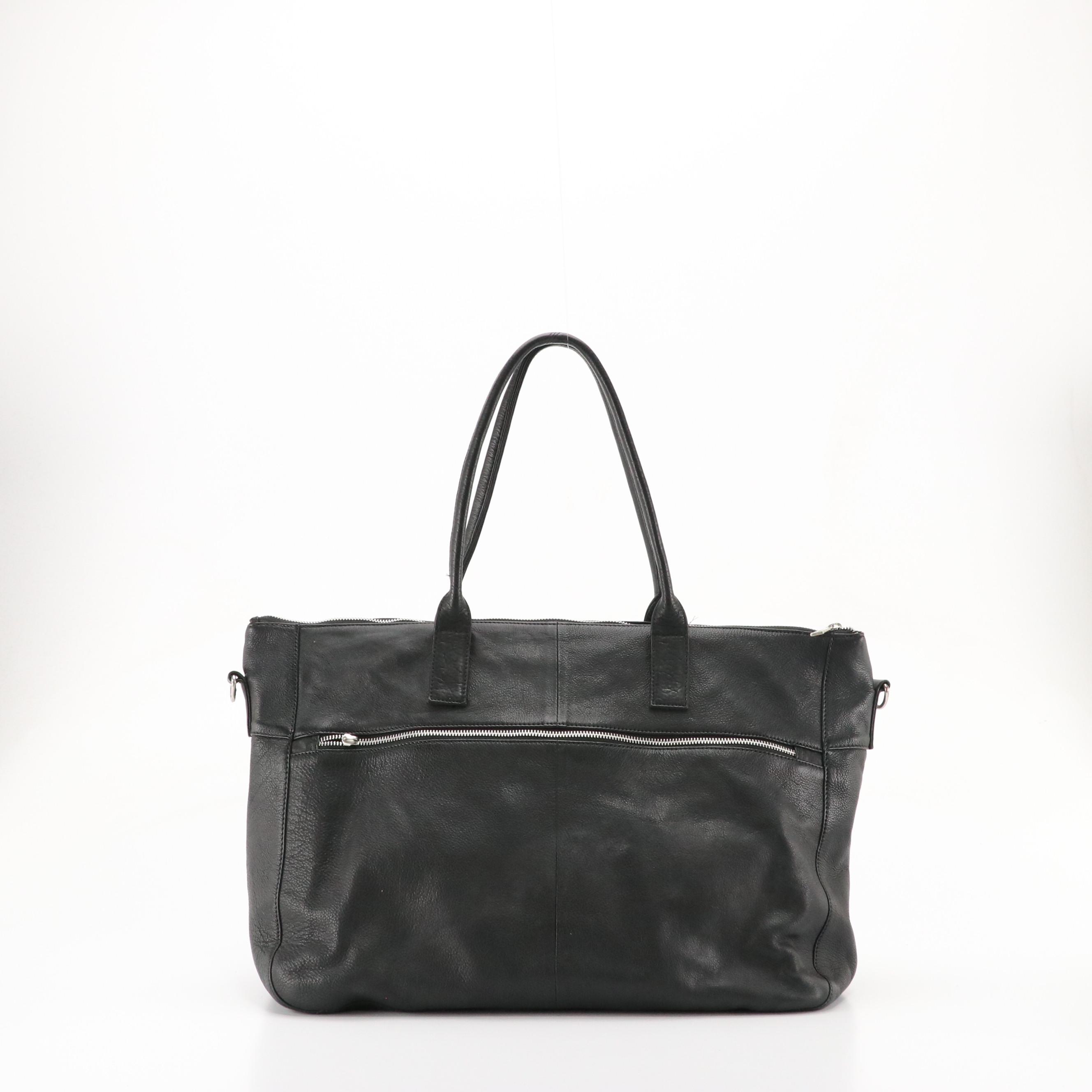 Still Nordic "Anouk Weekend Bag" in Black Leather