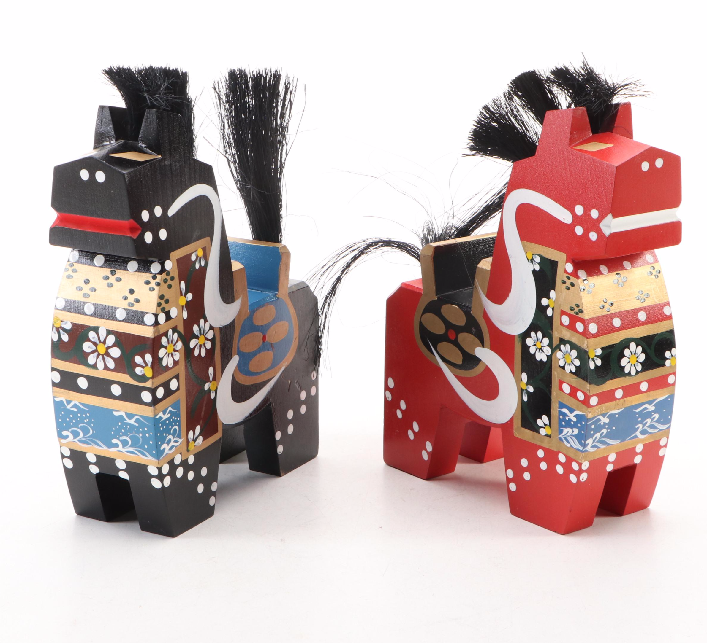 Japanese Yawata-Uma Wood Horses