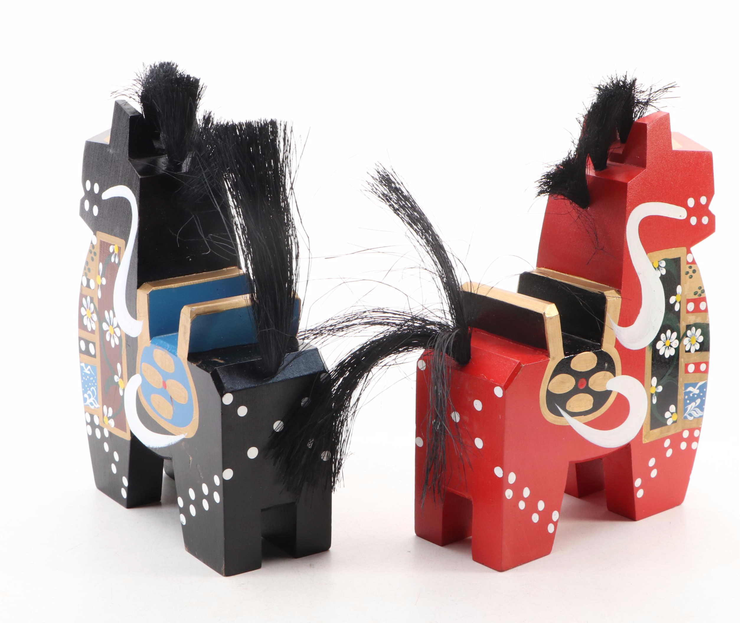 Japanese Yawata-Uma Wood Horses
