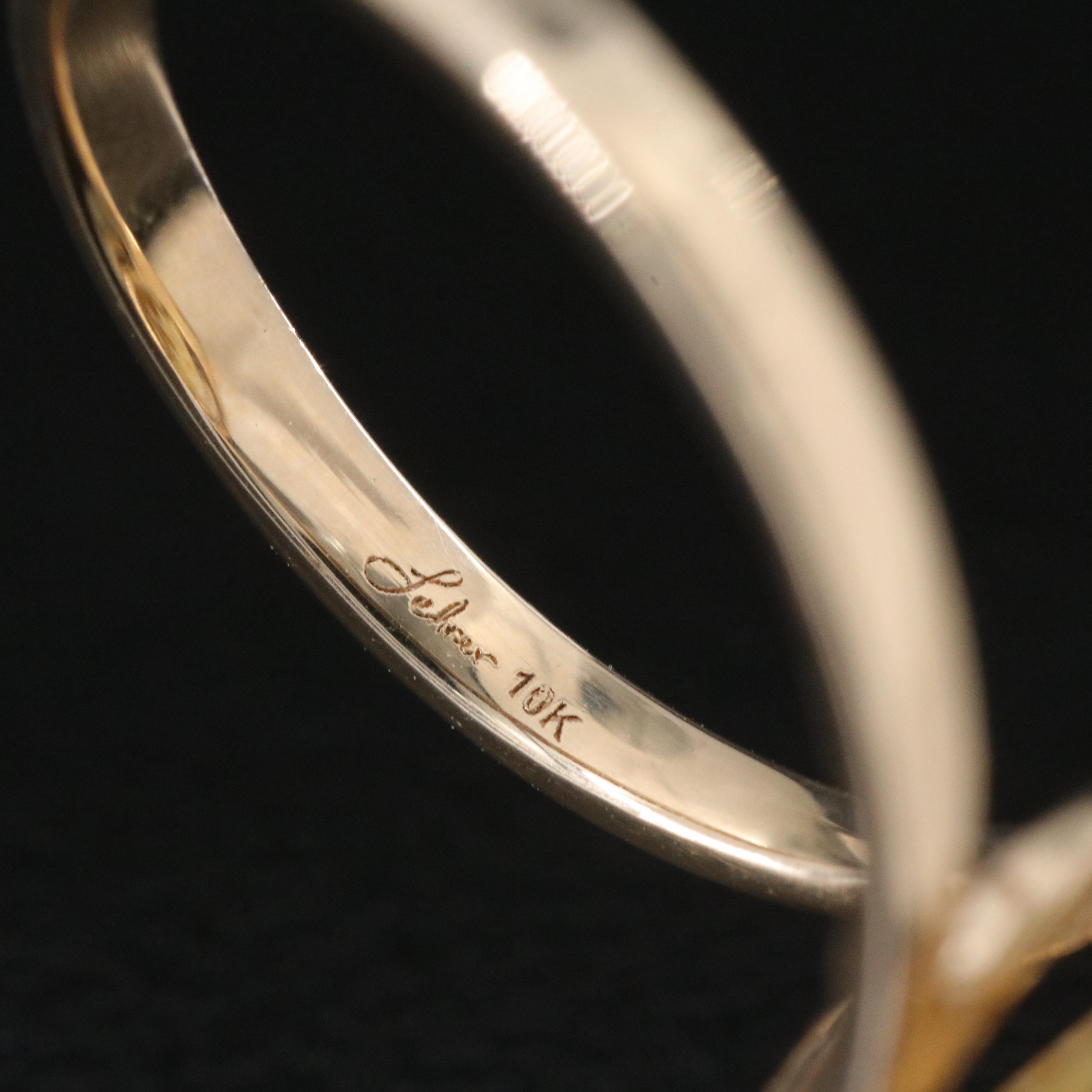 Glenn Lehrer 9K Citrine and Diamond Ring