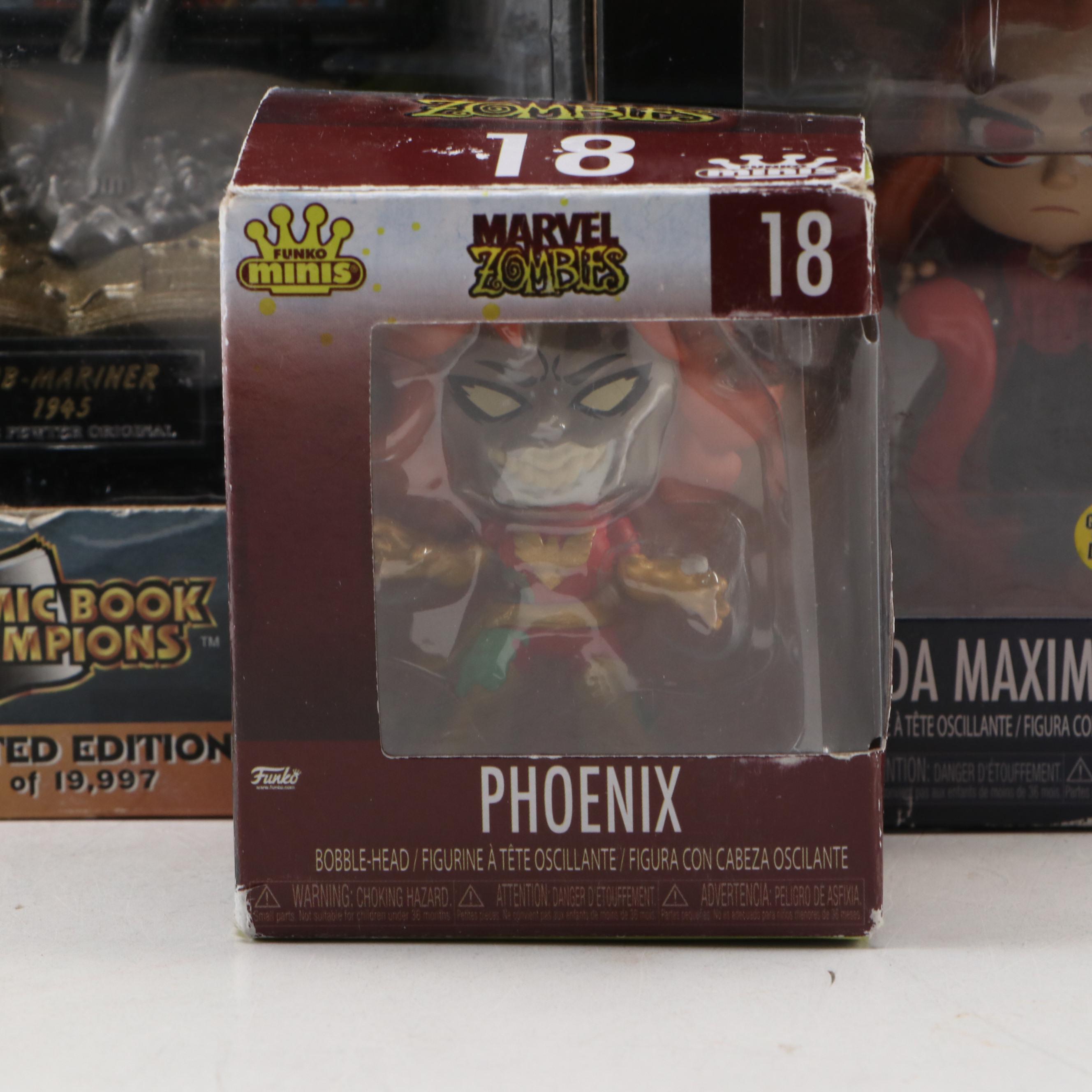 Marvel Limited Edition Pewter 1945 Sub-Mariner with Funko and Other Figures