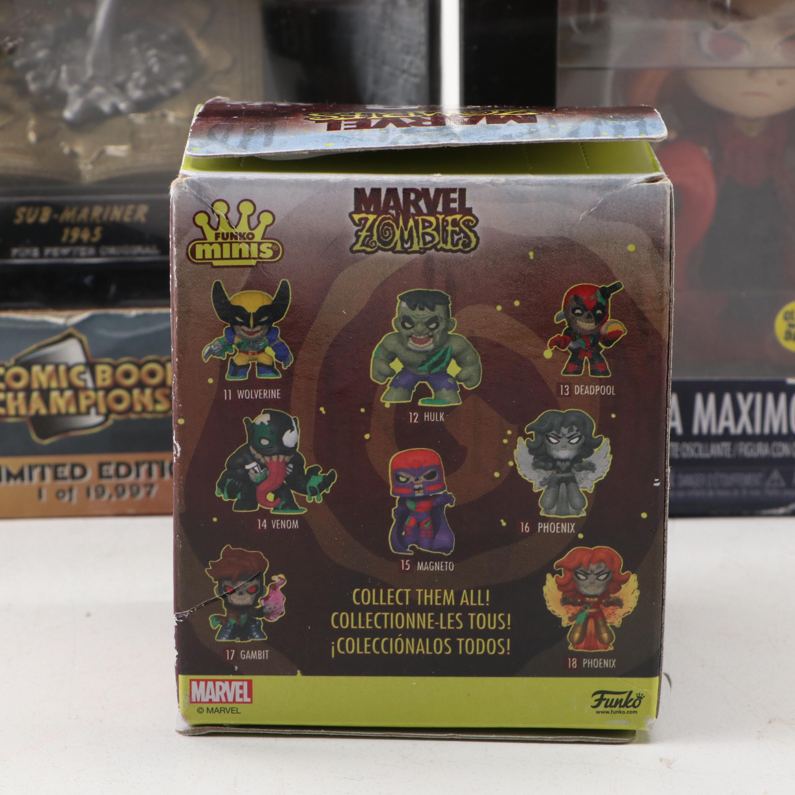 Marvel Limited Edition Pewter 1945 Sub-Mariner with Funko and Other Figures