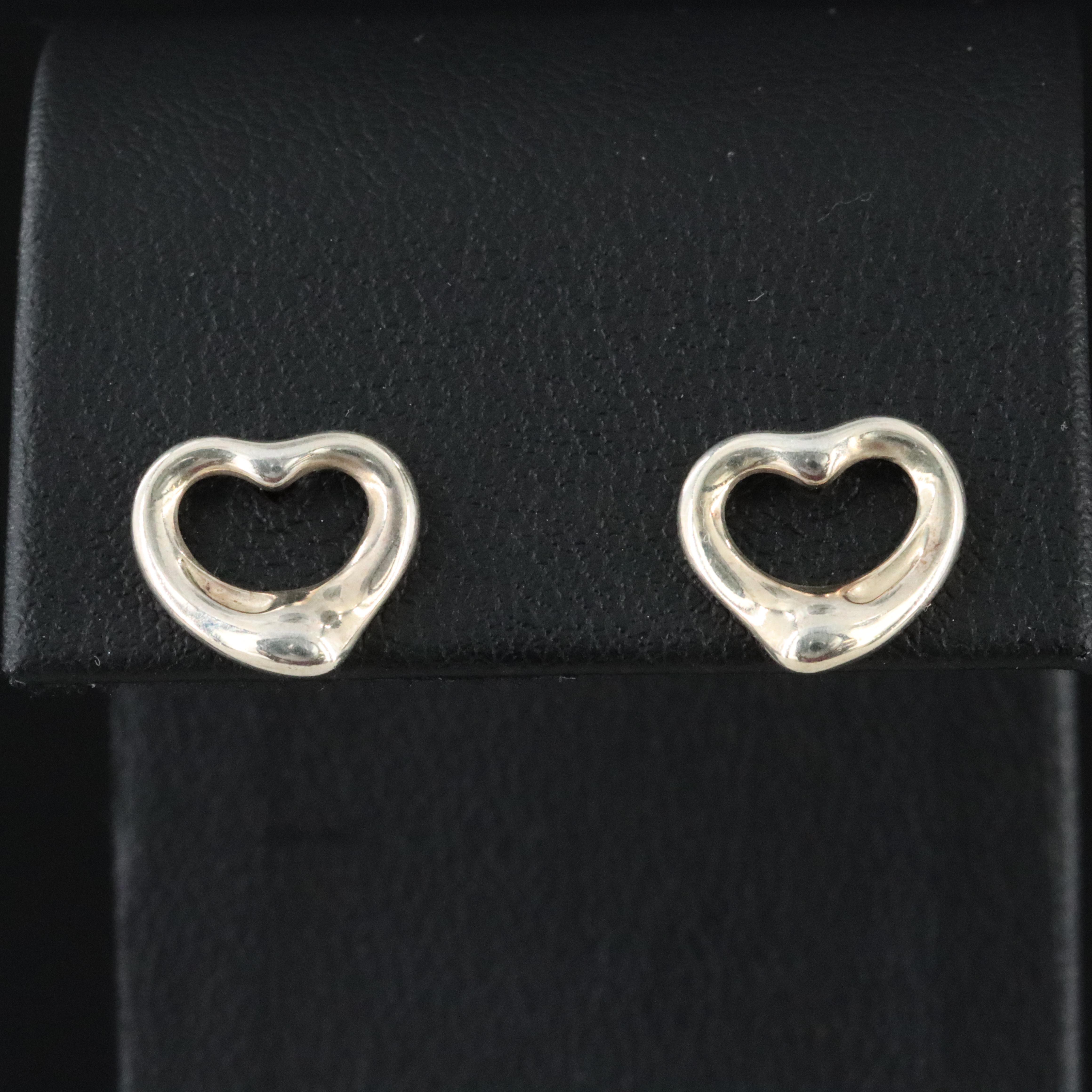 Elsa Peretti for Tiffany & Co. Sterling Open Heart Stud Earrings