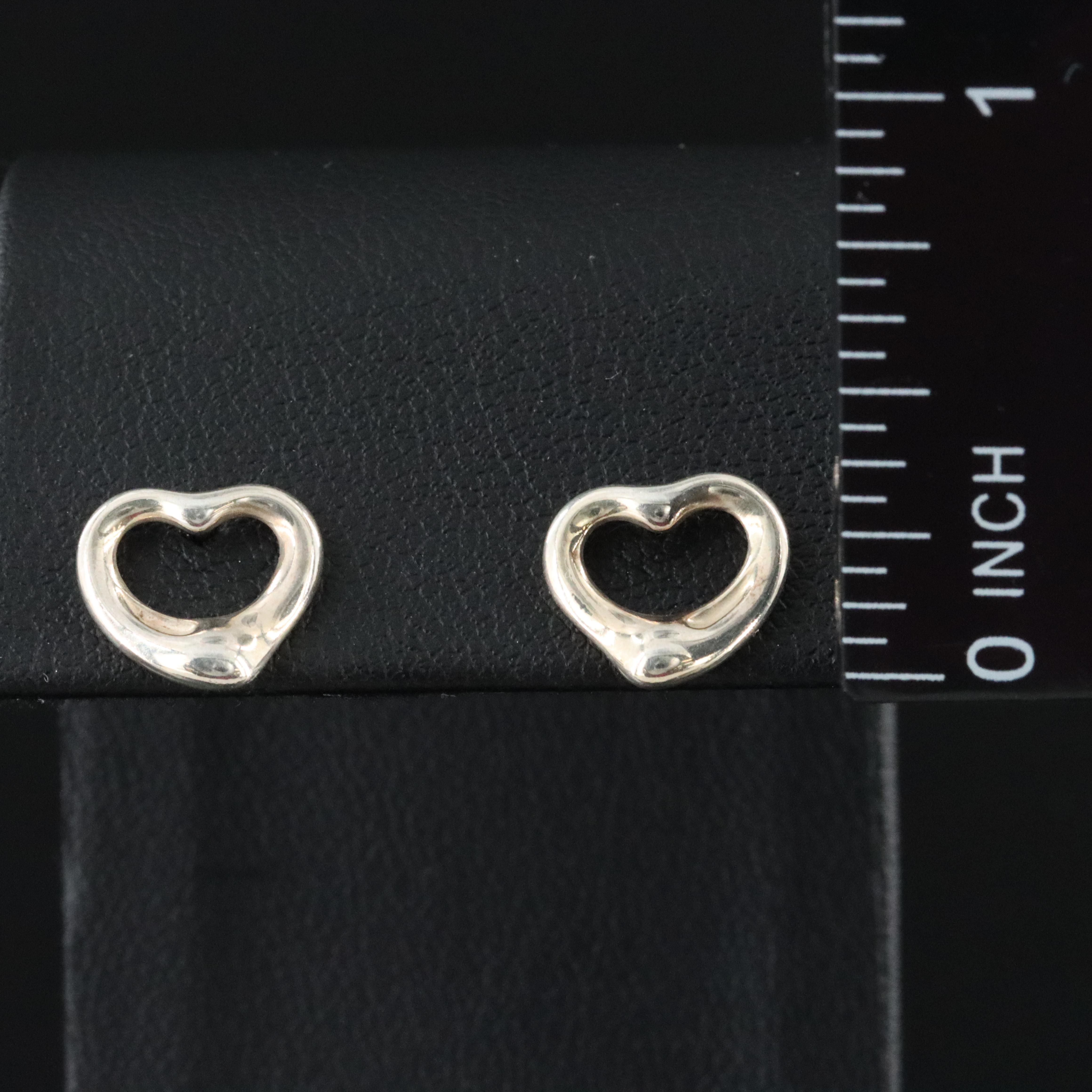 Elsa Peretti for Tiffany & Co. Sterling Open Heart Stud Earrings