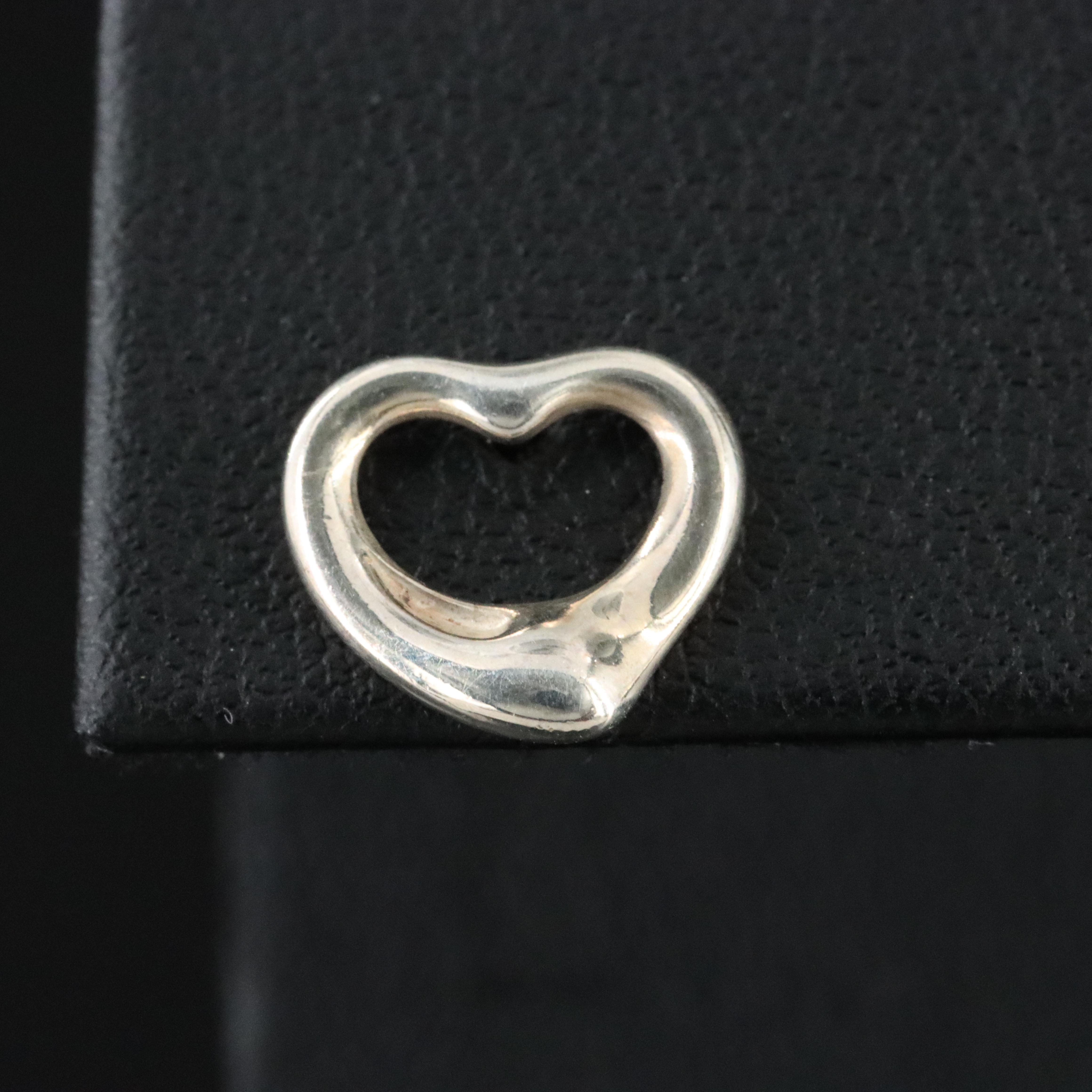 Elsa Peretti for Tiffany & Co. Sterling Open Heart Stud Earrings