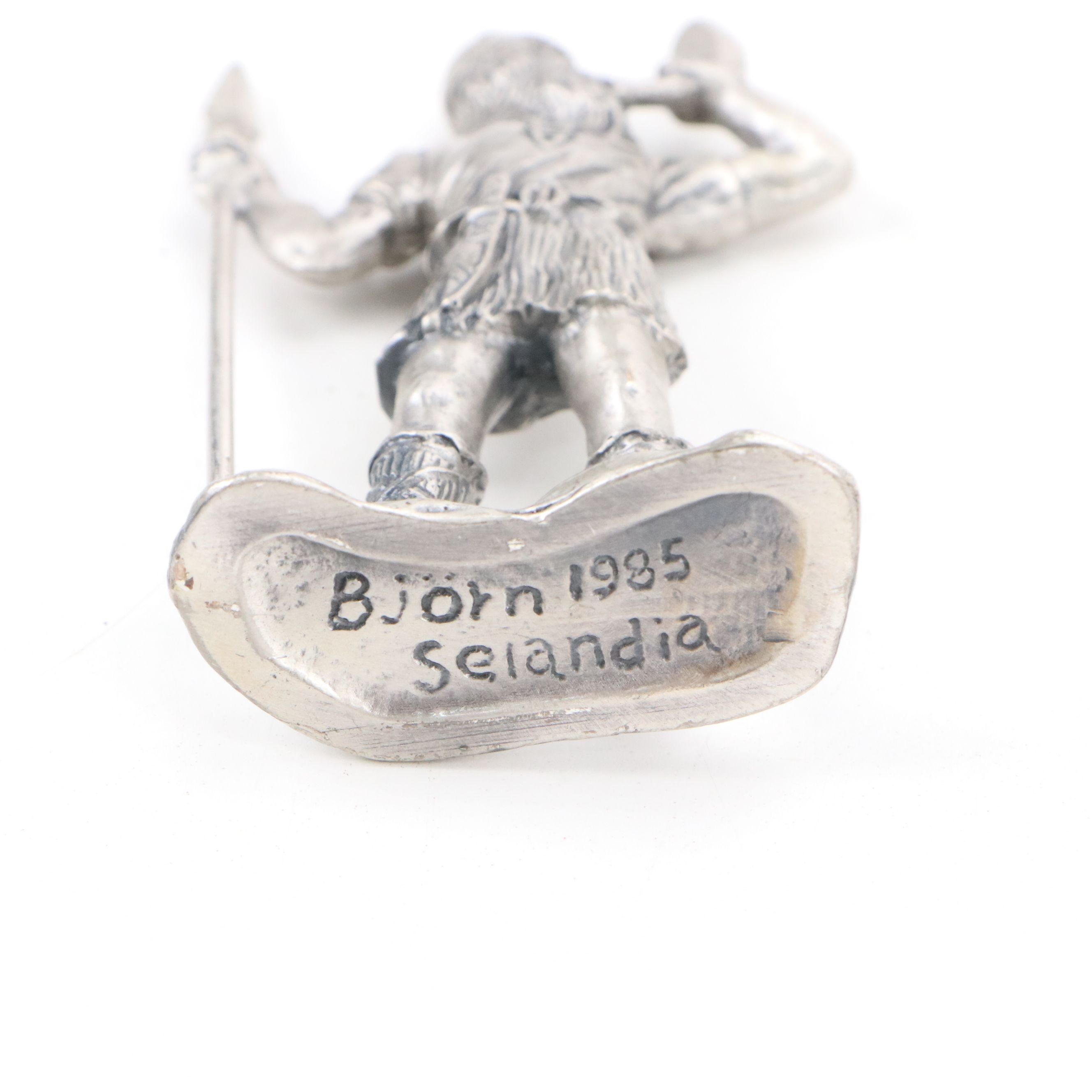 S.S.I. Pewter Navajo Figures and Puebloan Cliff Village with Pewter Danes