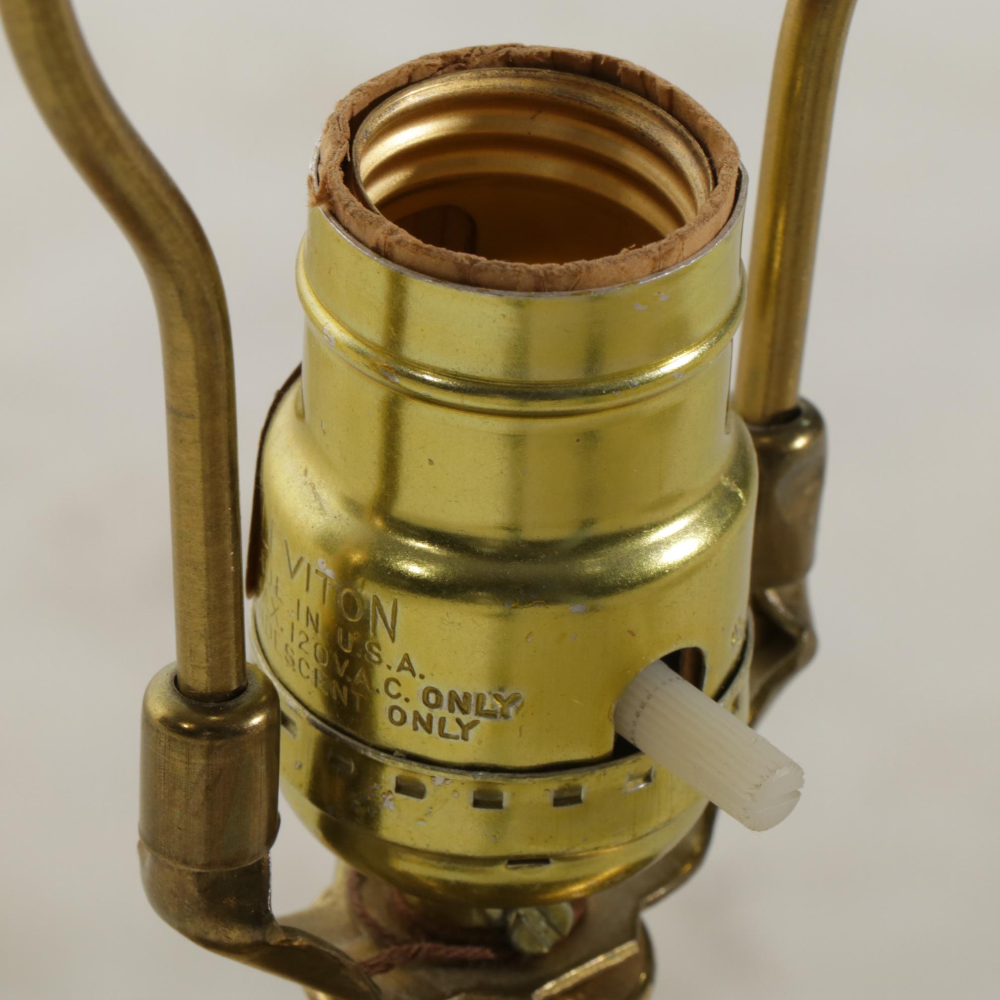 Chinese Pink Ceramic Vase-Shaped Table Lamp