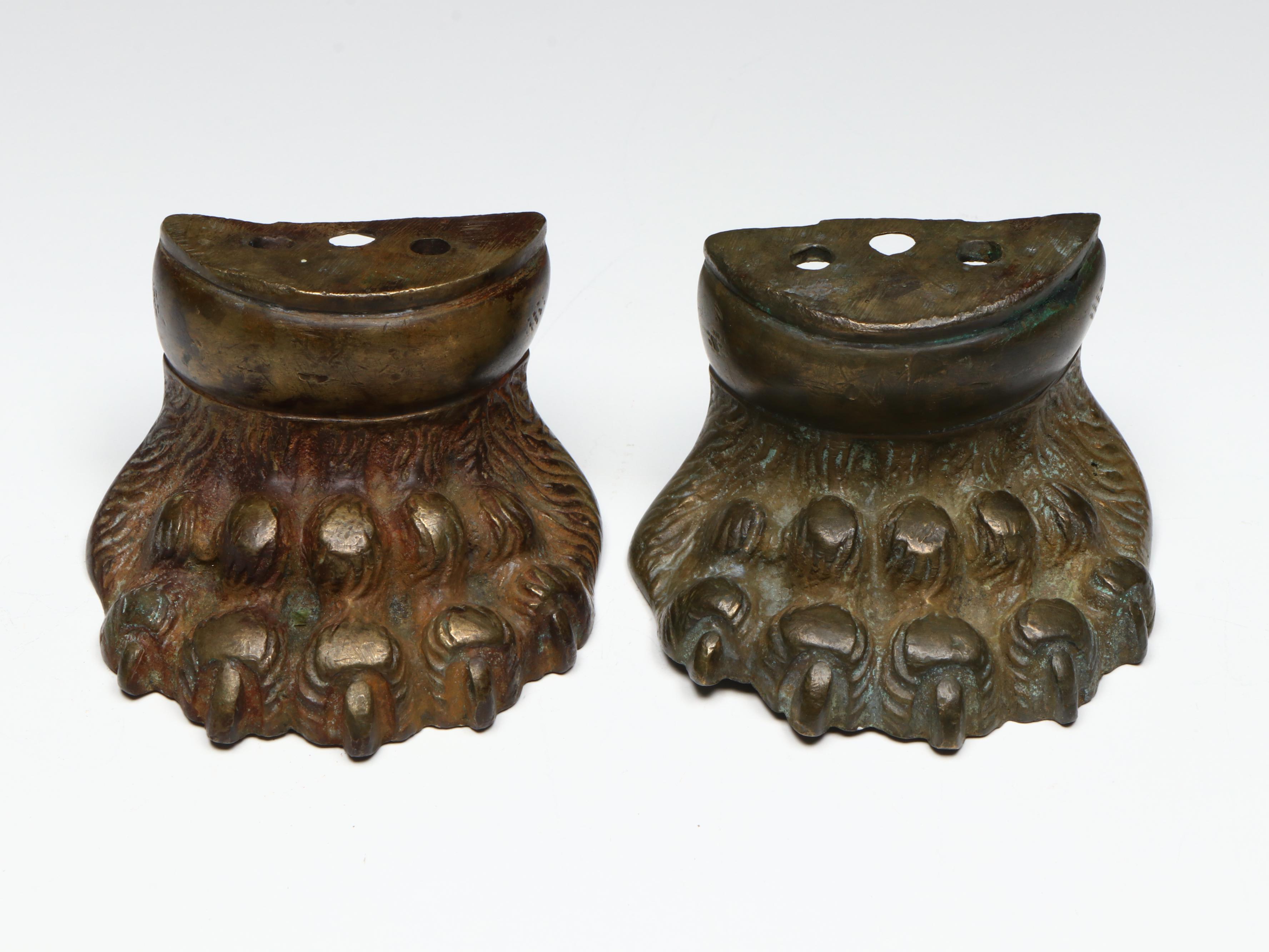 Antique Brass Lion's Paw Feet