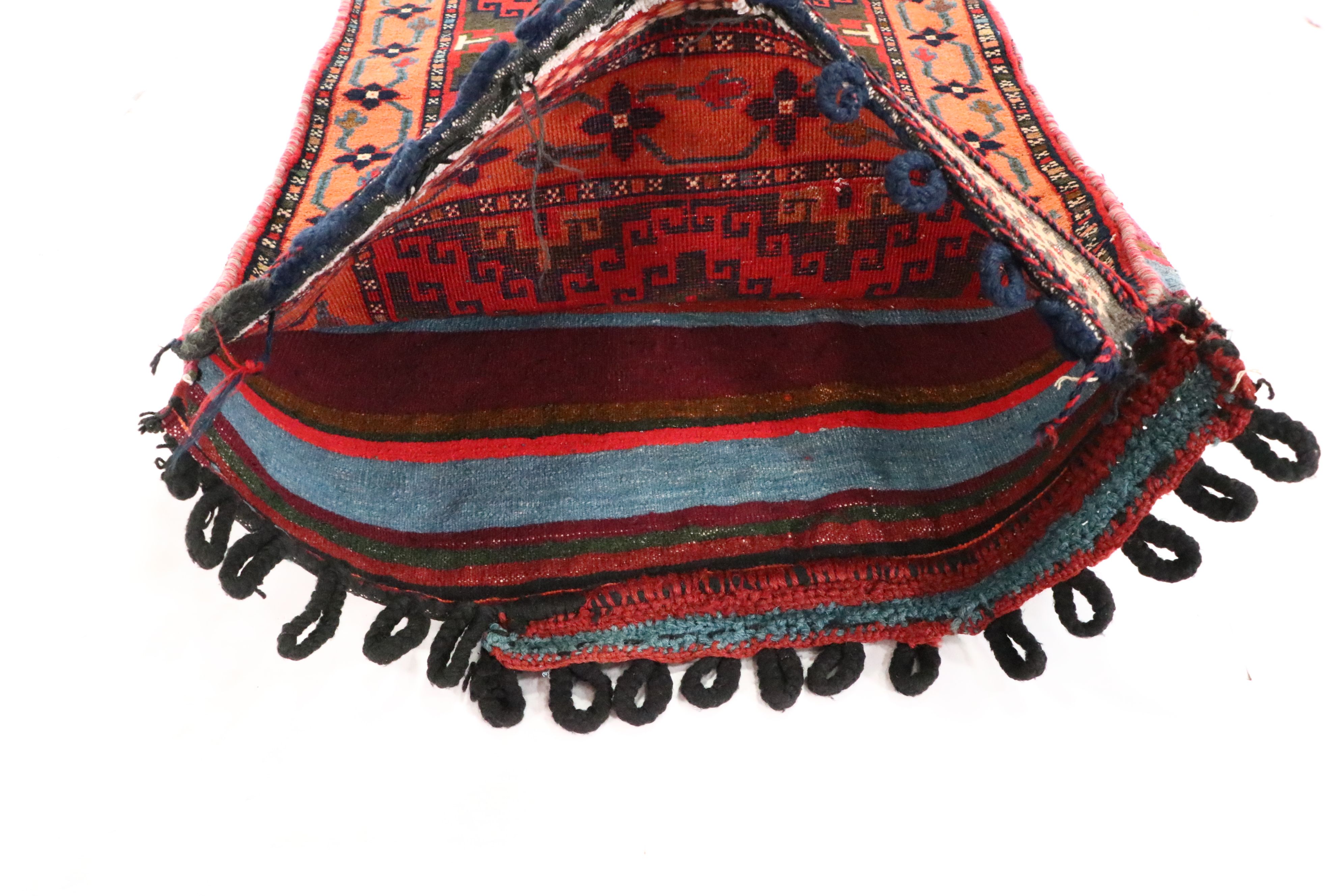 2'3 x 3'11 Handwoven Afghan Baluch Balisht Bag Cushion Cover