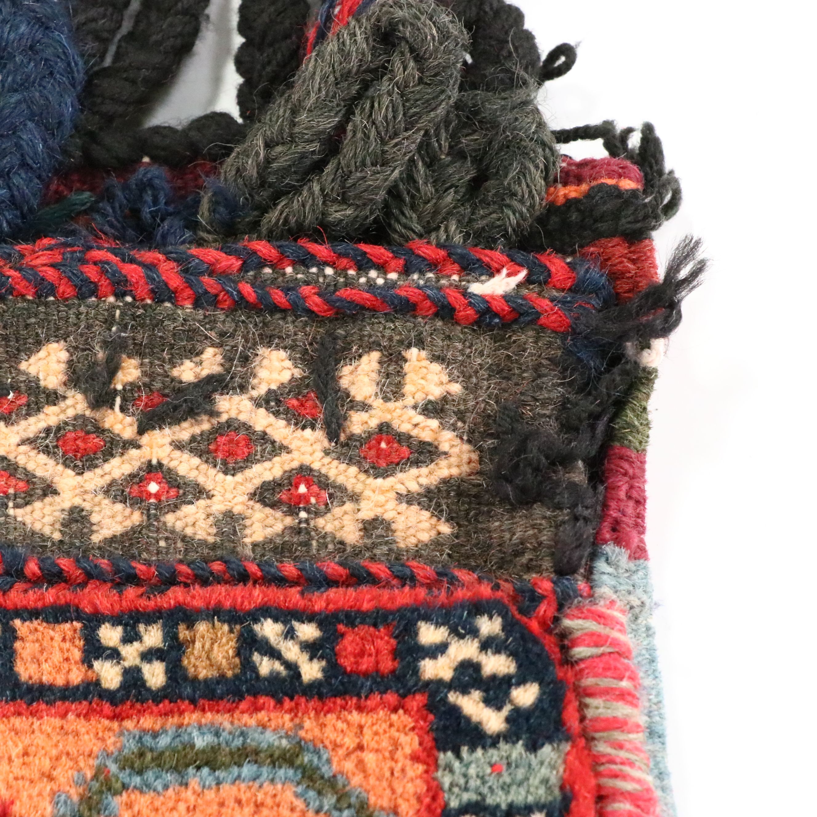 2'3 x 3'11 Handwoven Afghan Baluch Balisht Bag Cushion Cover