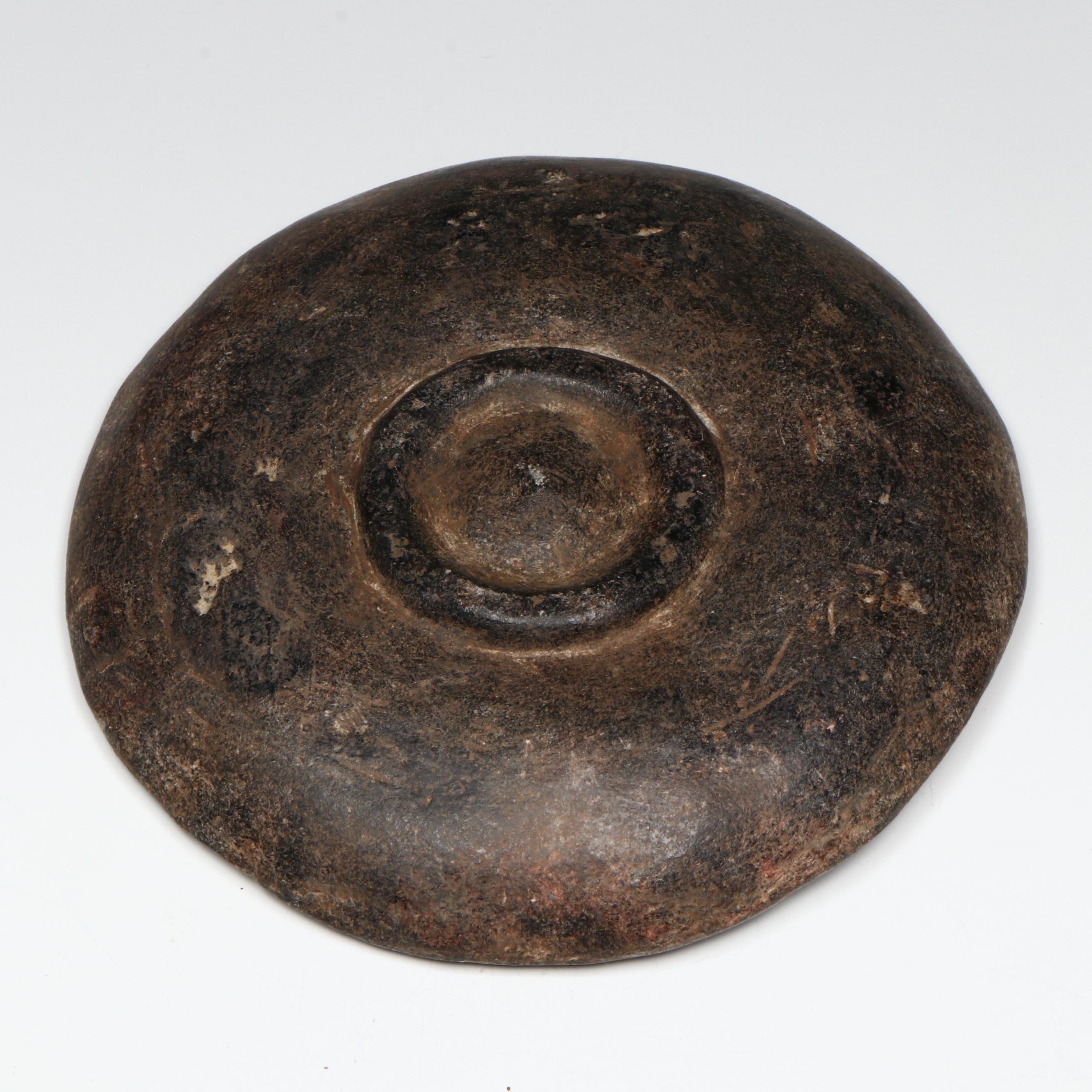 Ancient Near Eastern Sasanian Carved Stone Tiger and Snake Plaque