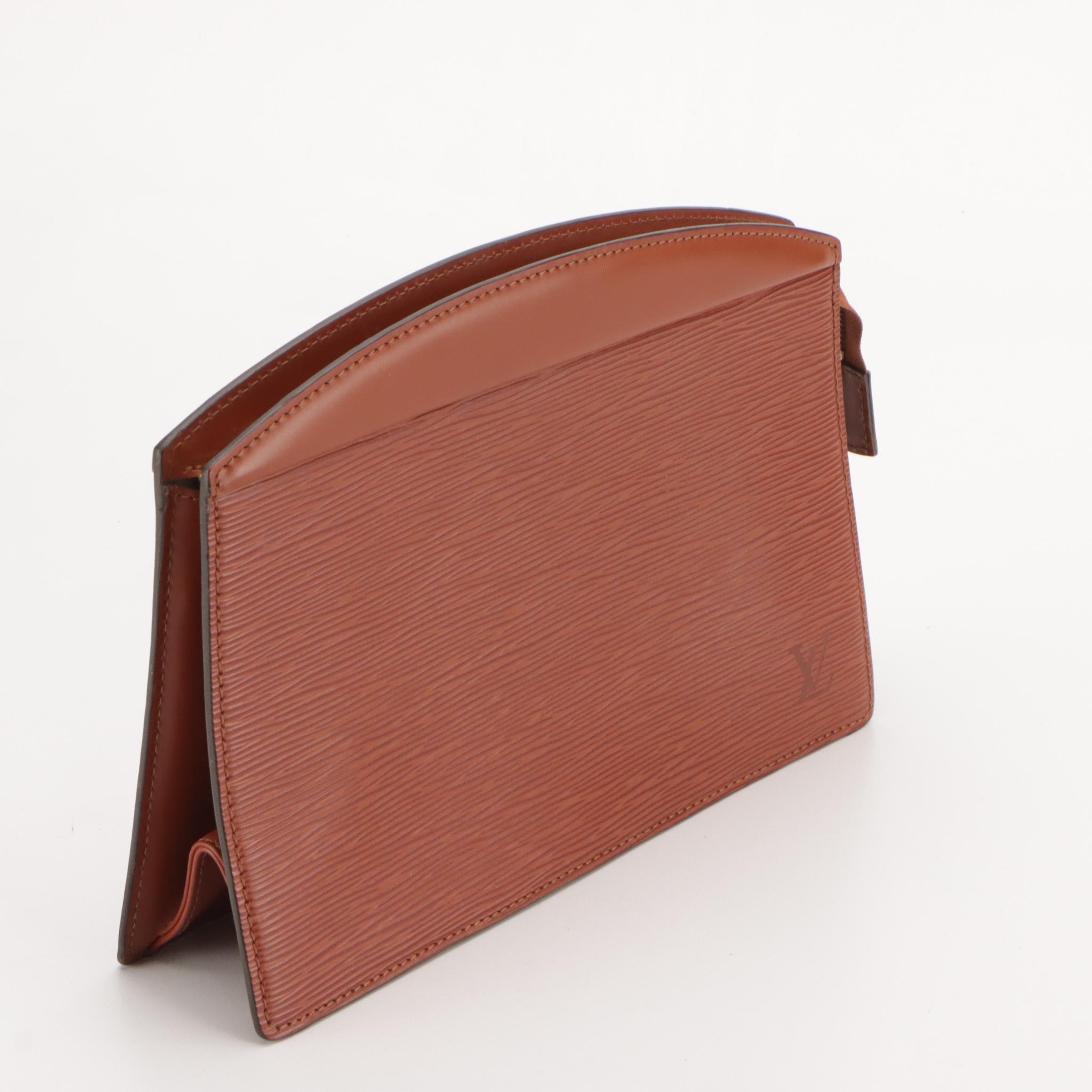 Louis Vuitton Trousse Crete in Kenyan Fawn Epi and Smooth Leather