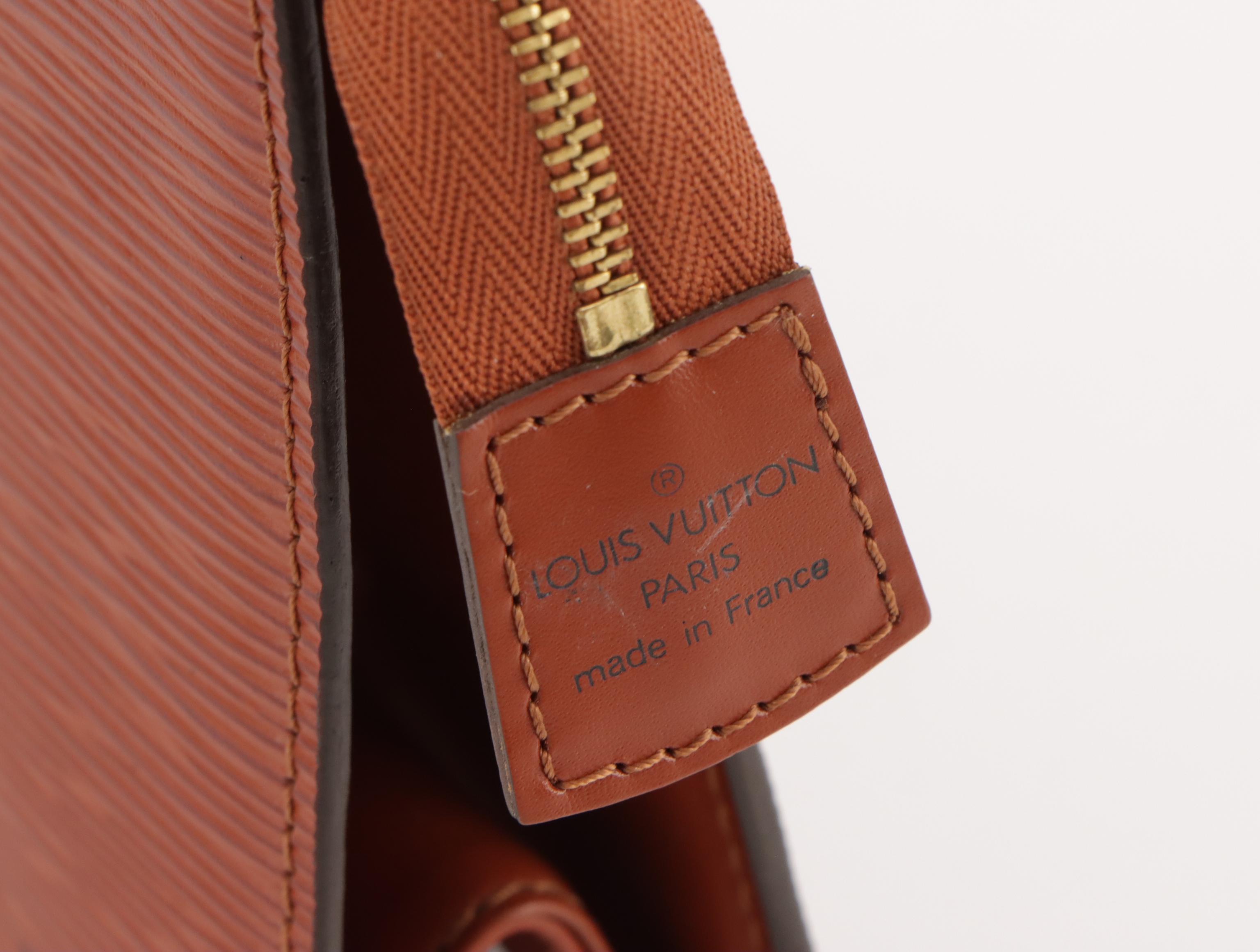 Louis Vuitton Trousse Crete in Kenyan Fawn Epi and Smooth Leather