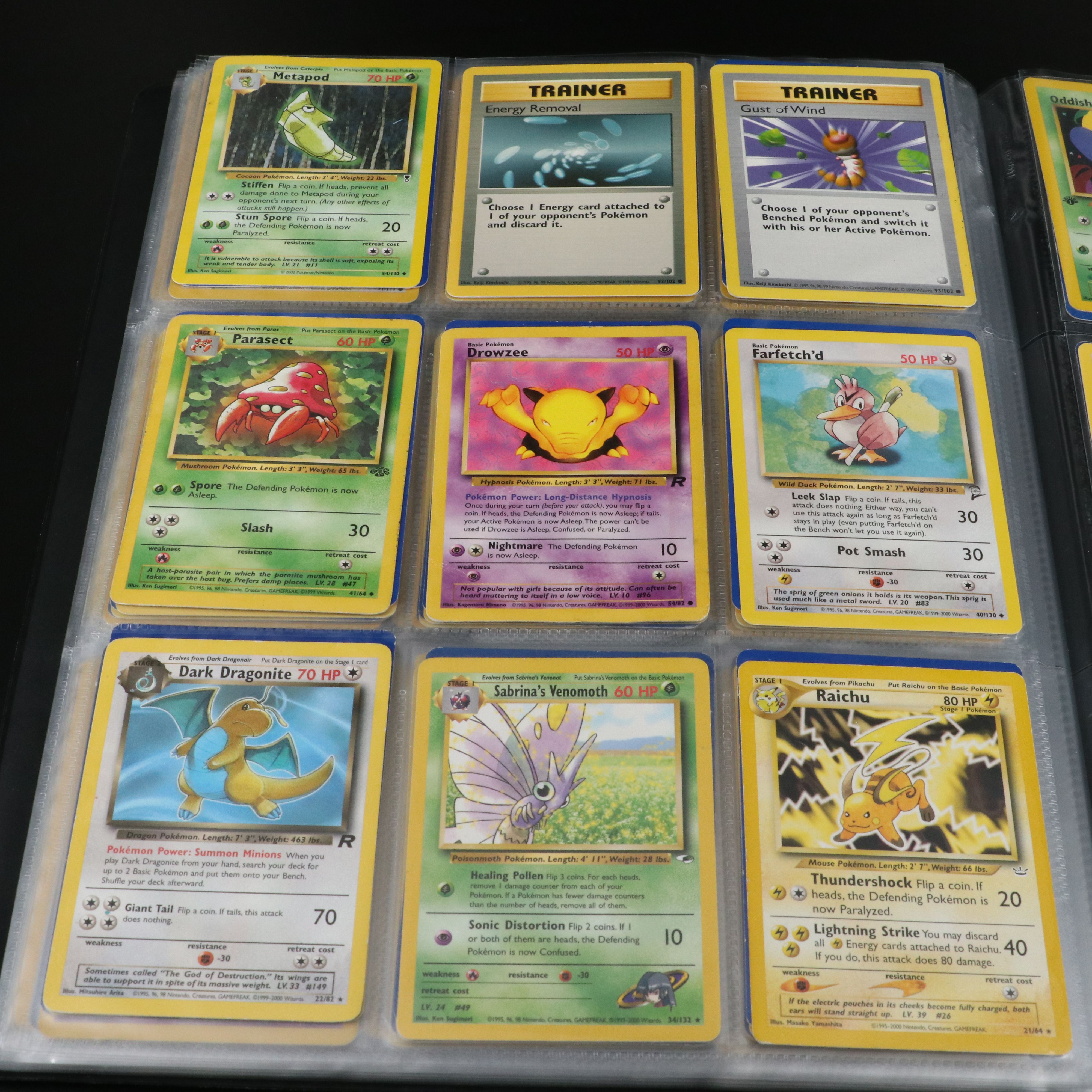Over 660 Pokemon Trading Cards in Two Binders