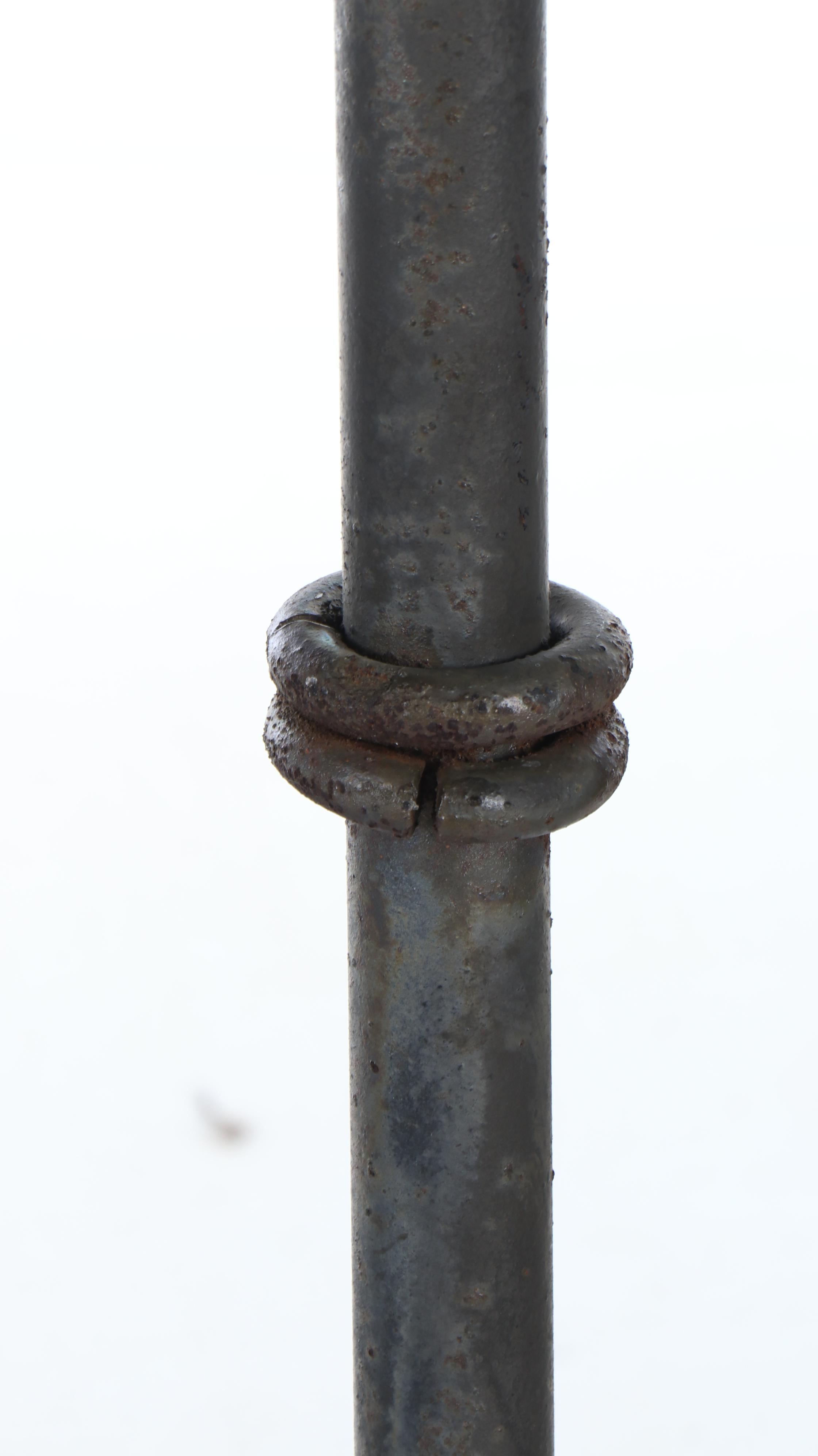 Medieval Style Cast Iron Floor Candle Holders