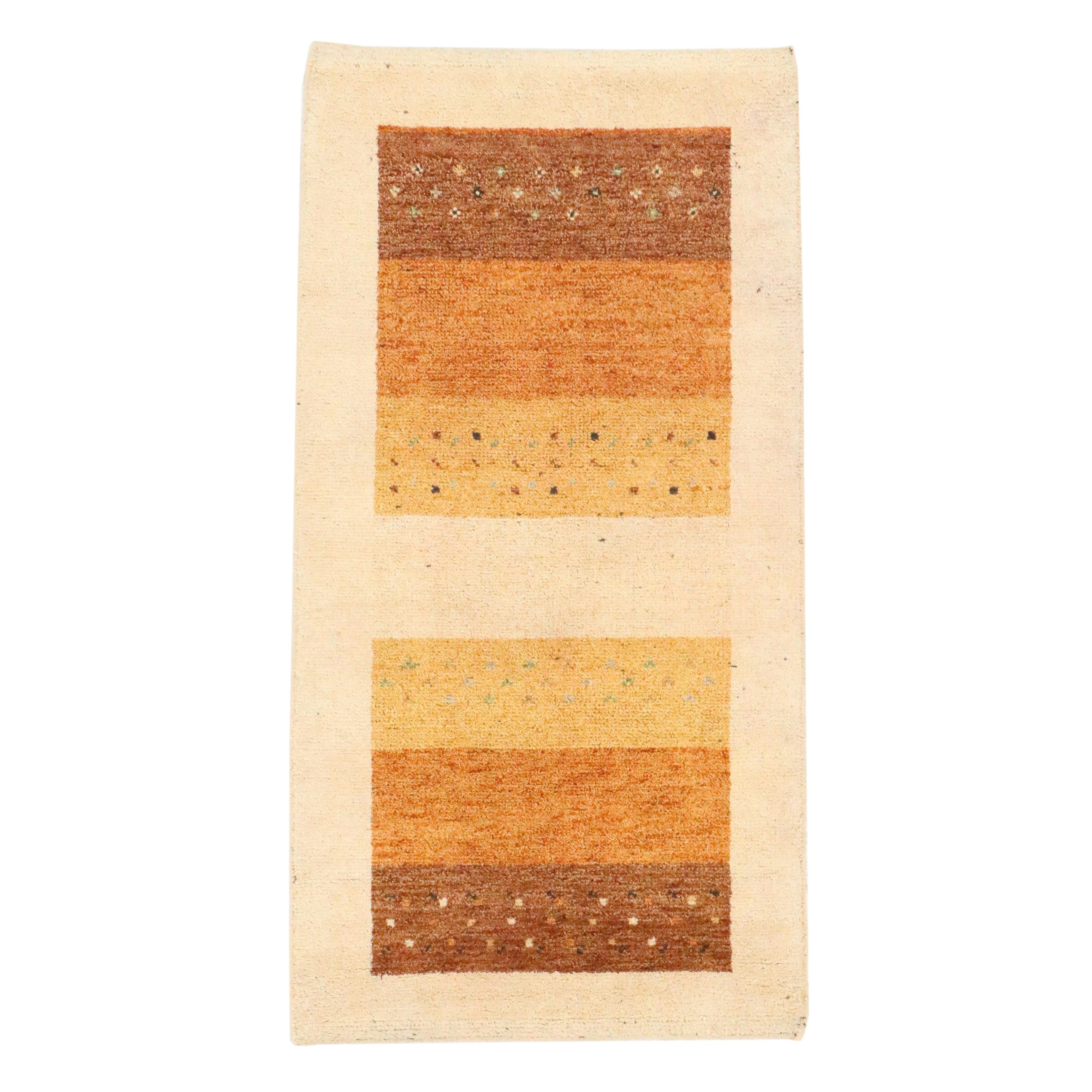 2'4 x 4'6 Hand-Knotted Indo-Persian Gabbeh Accent Rug