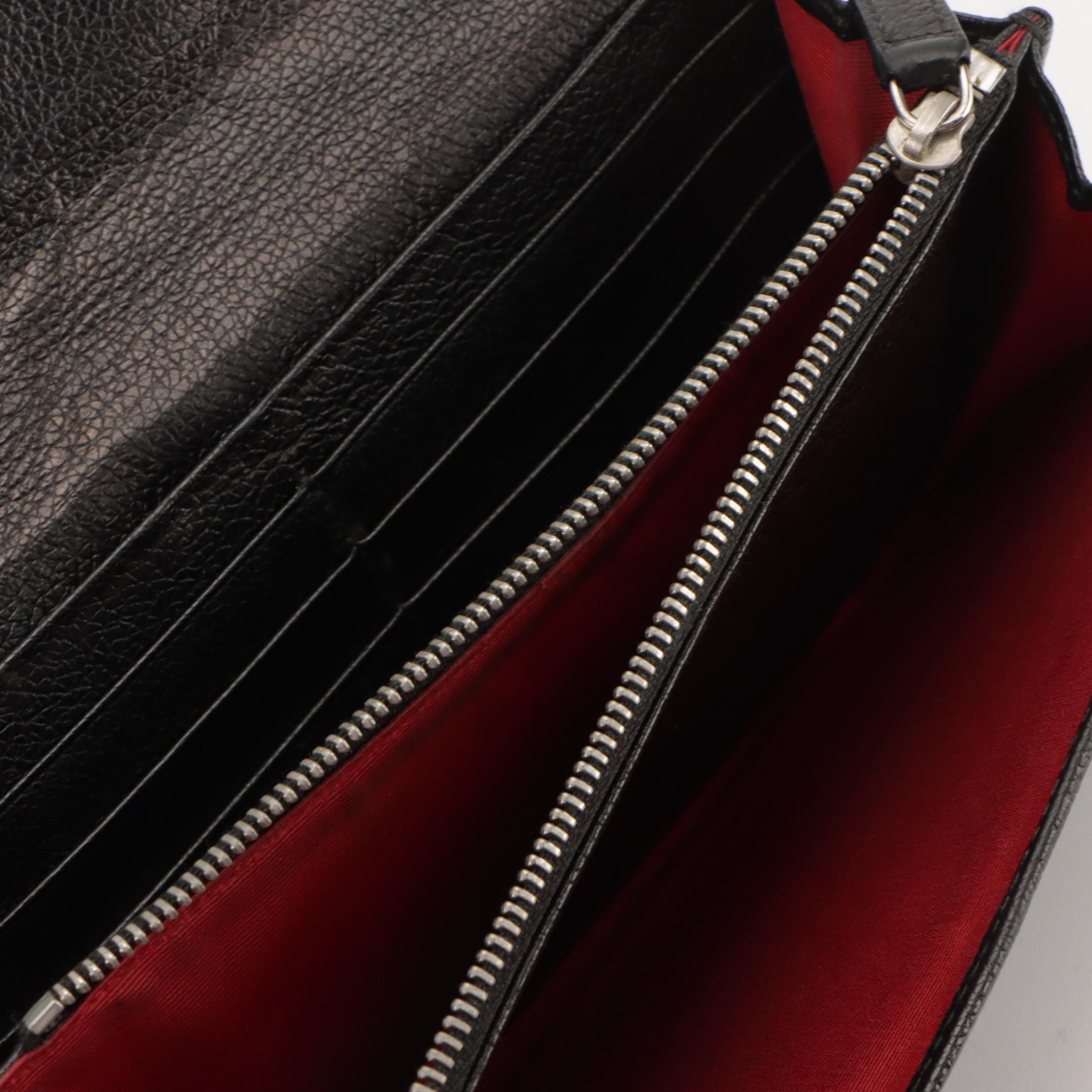 BVLGARI Logo Nylon Jacquard Tote Bag and Long Flap Wallet with Leather Trim