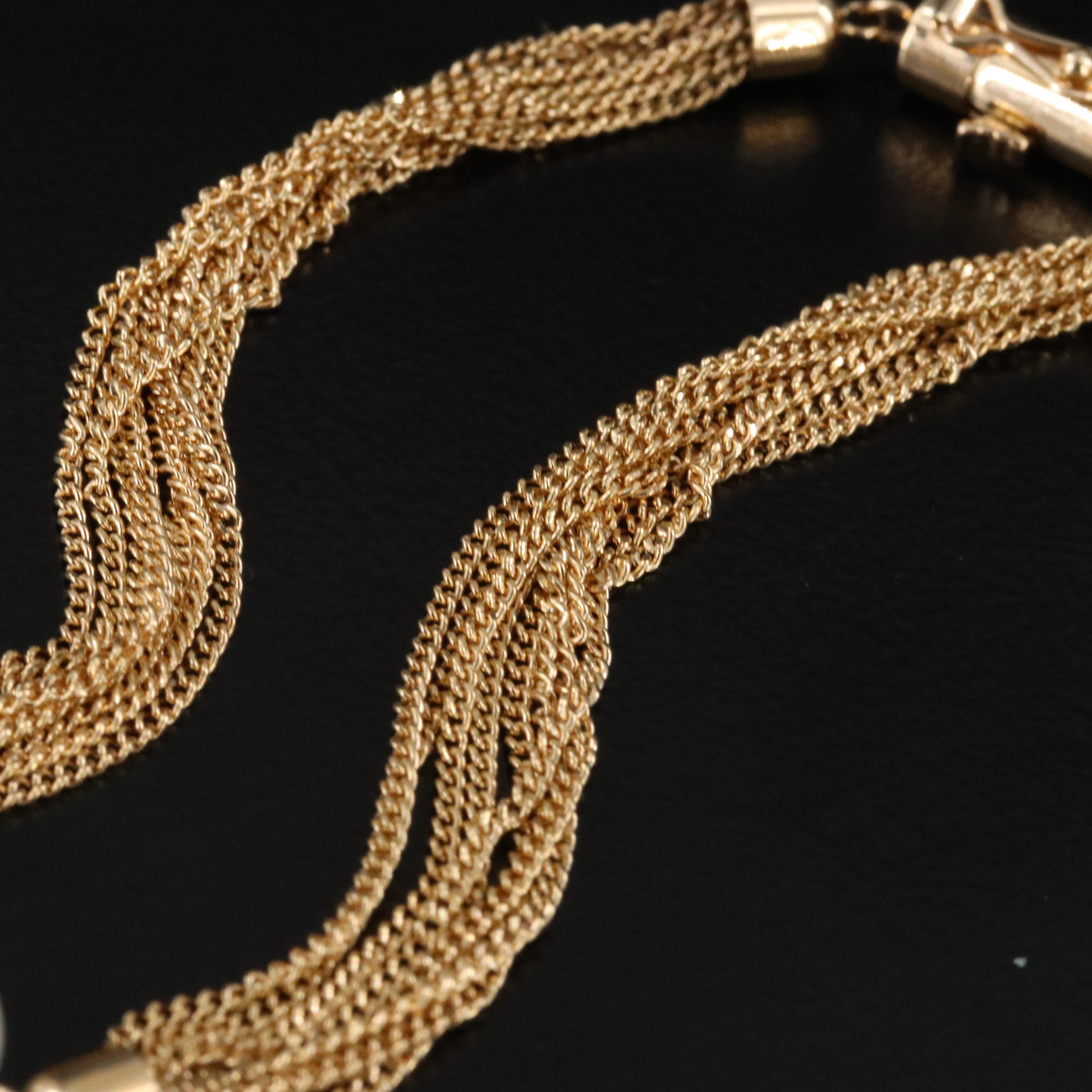 MIkimoto 18K Double Pearl Bracelet