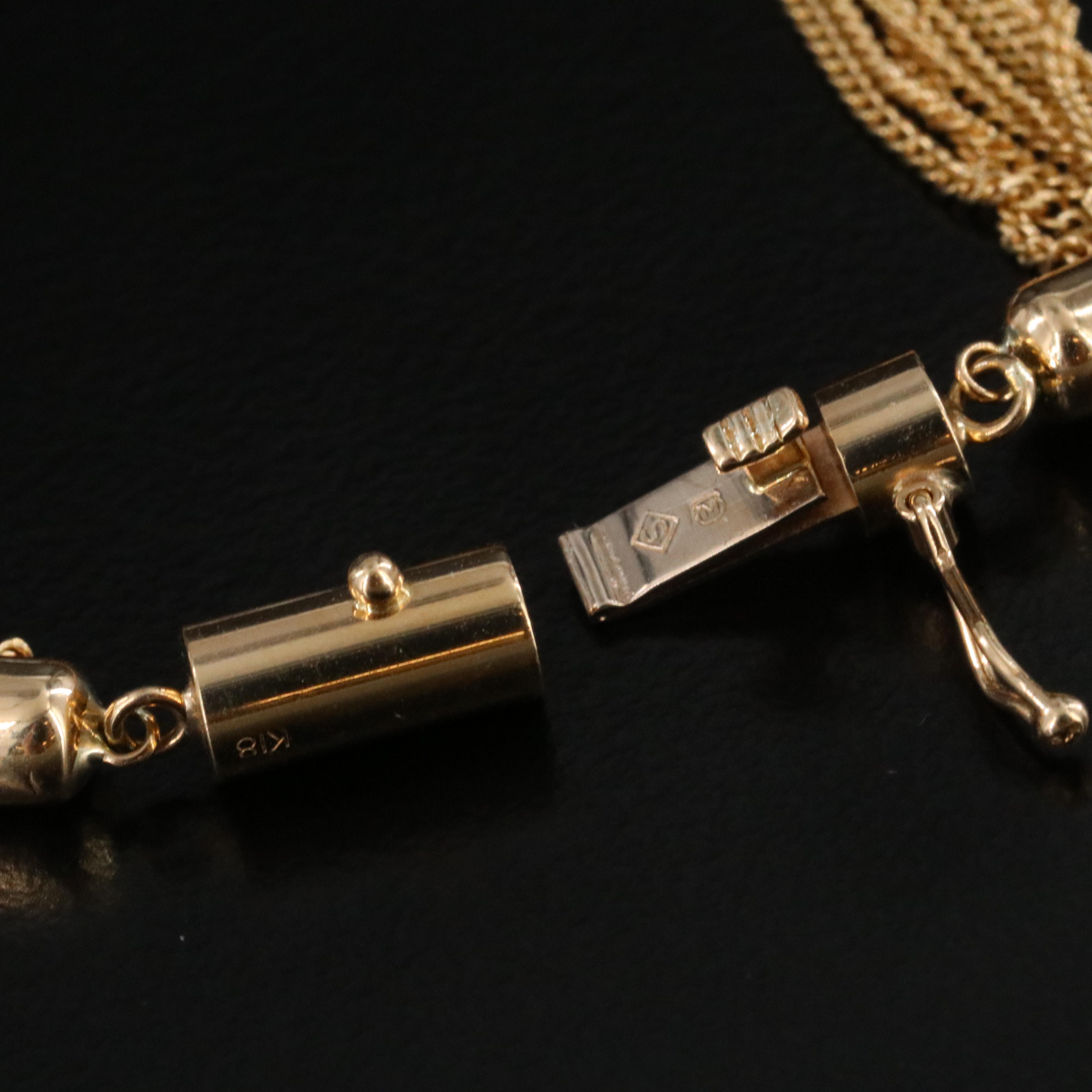 MIkimoto 18K Double Pearl Bracelet