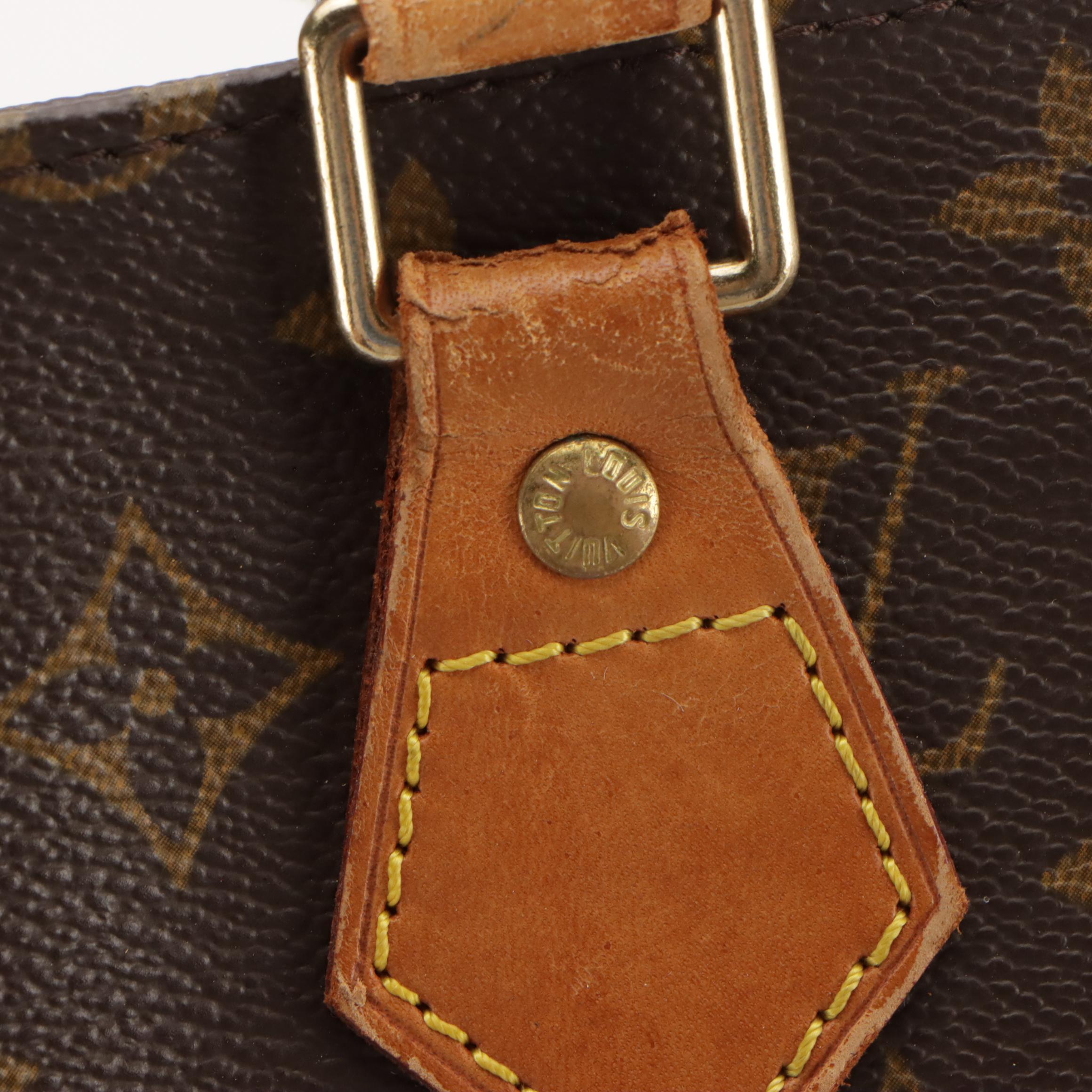 Louis Vuitton Sac Plat Tote in Monogram Canvas and Leather Trim