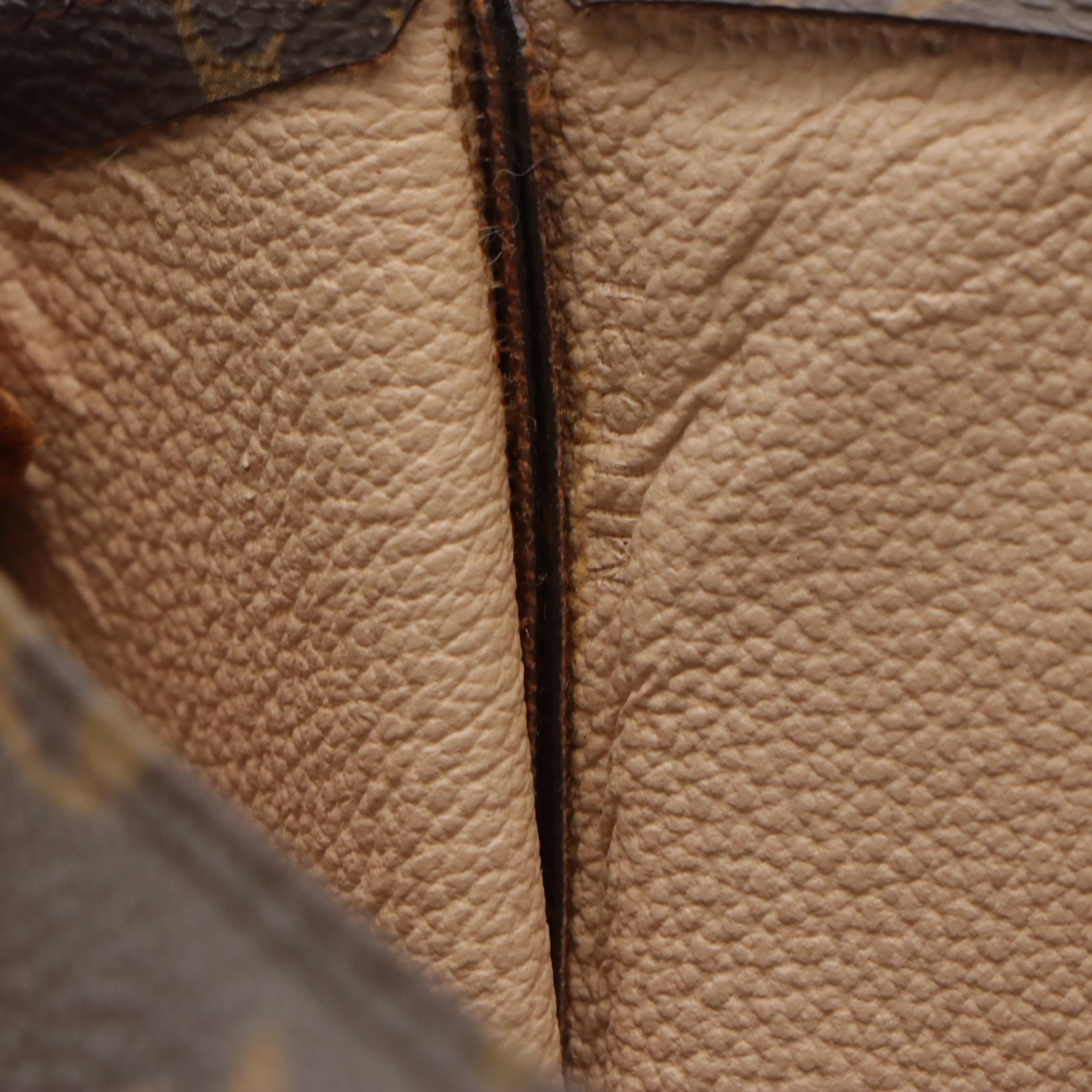 Louis Vuitton Sac Plat Tote in Monogram Canvas and Leather Trim